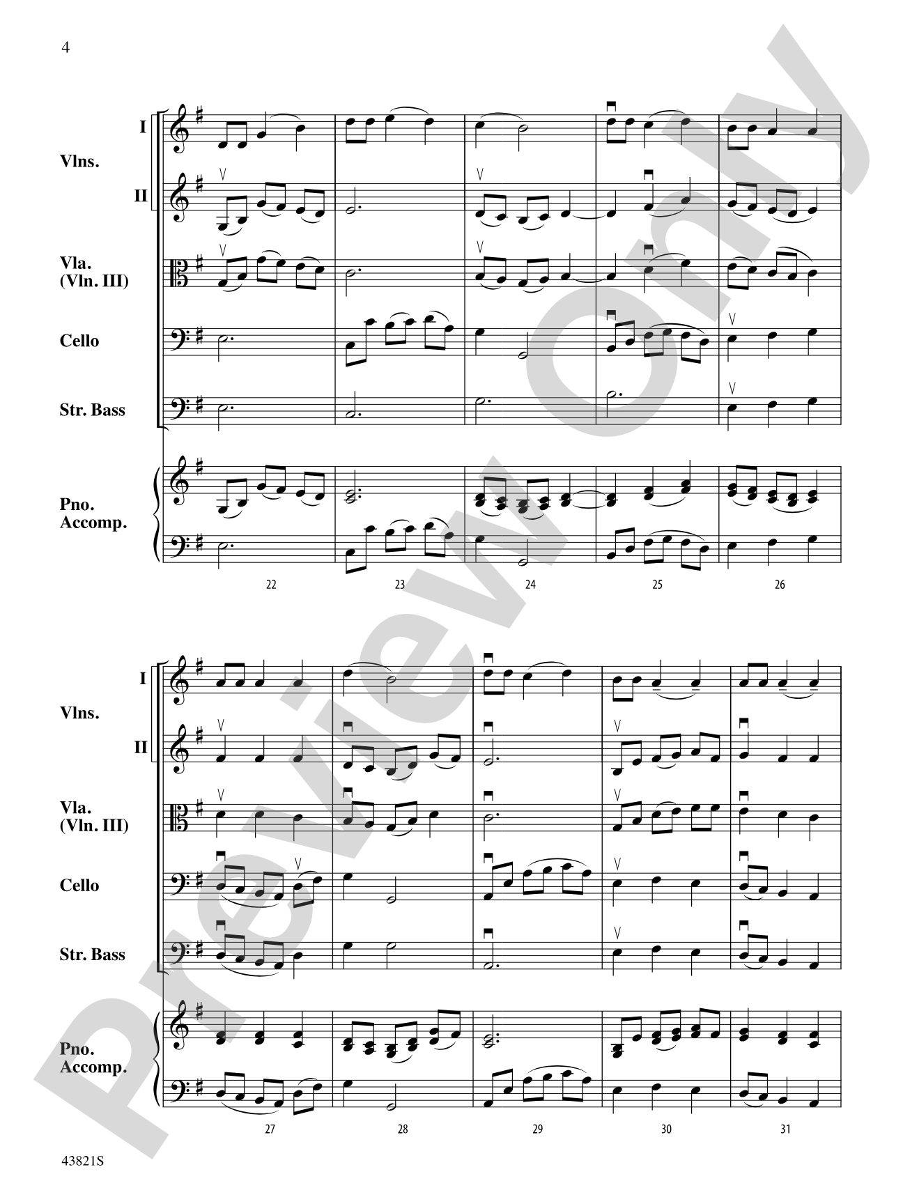 A Lithuanian Nocturne: String Orchestra Conductor Score & Parts