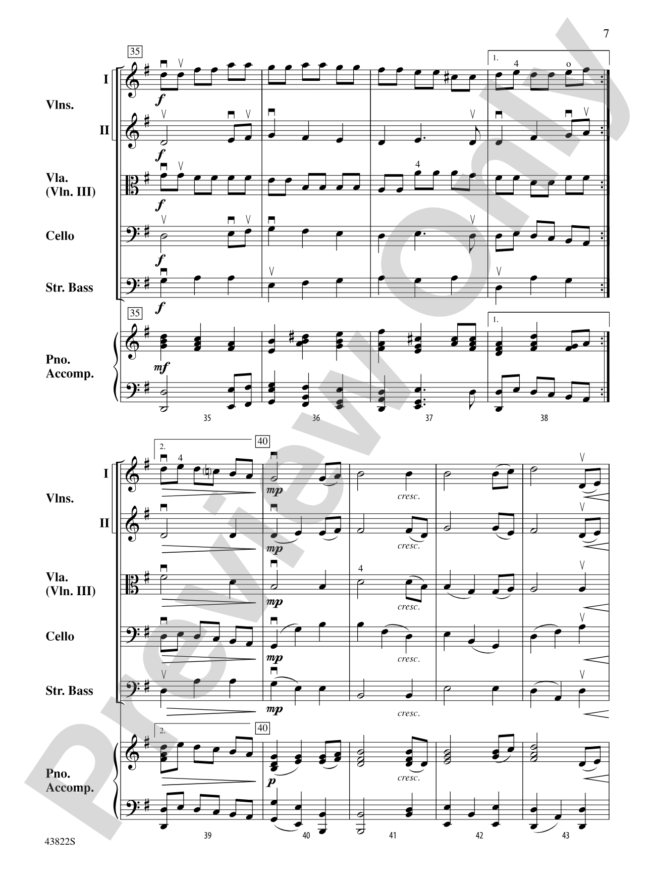 Pilgrim's Chorus (from Tannhäuser): Score