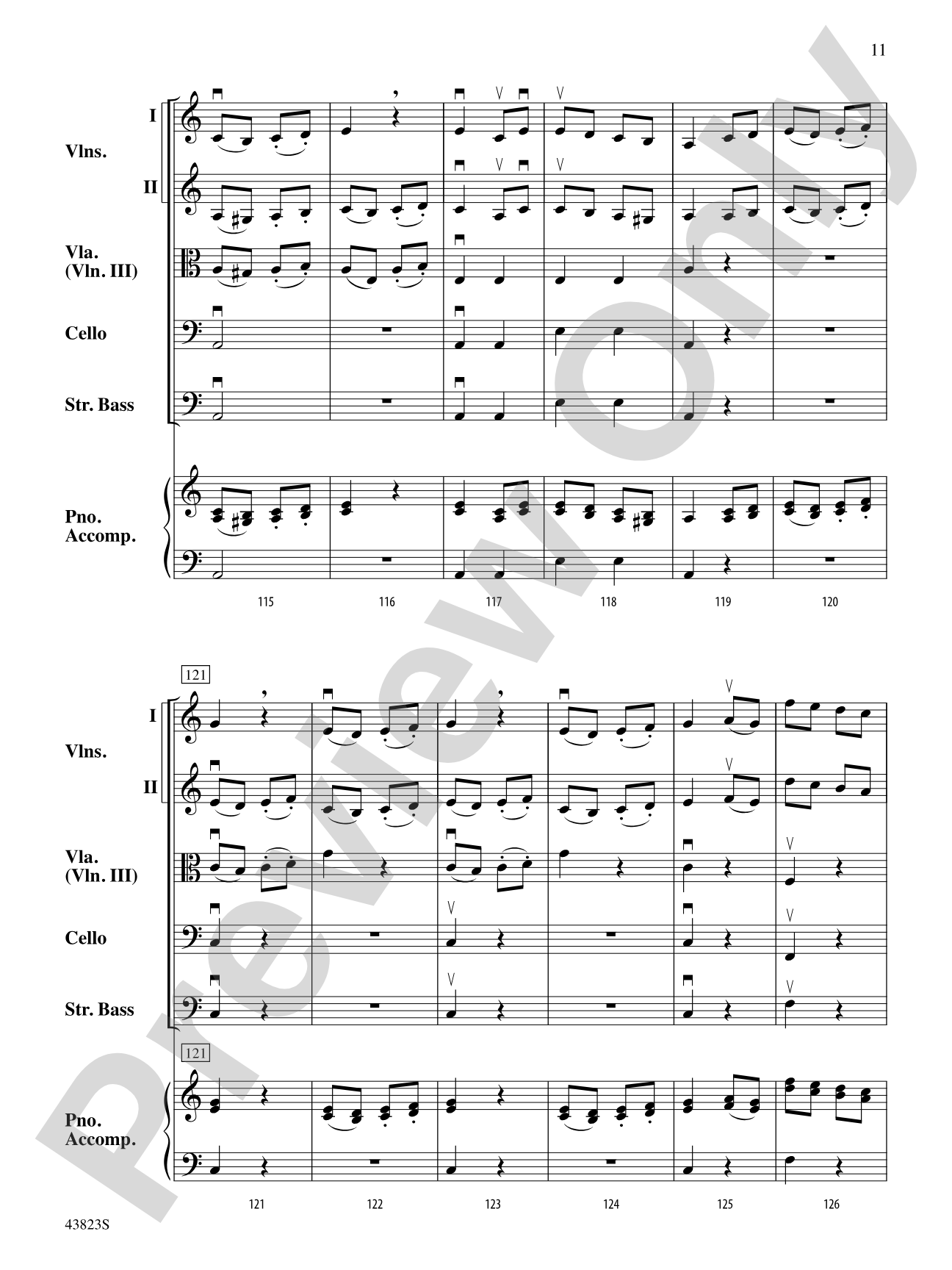 Symphony No. 3: String Orchestra Conductor Score & Parts