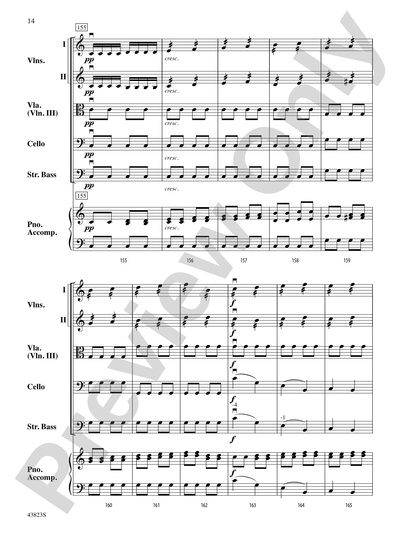 Symphony No. 3: String Orchestra Conductor Score & Parts