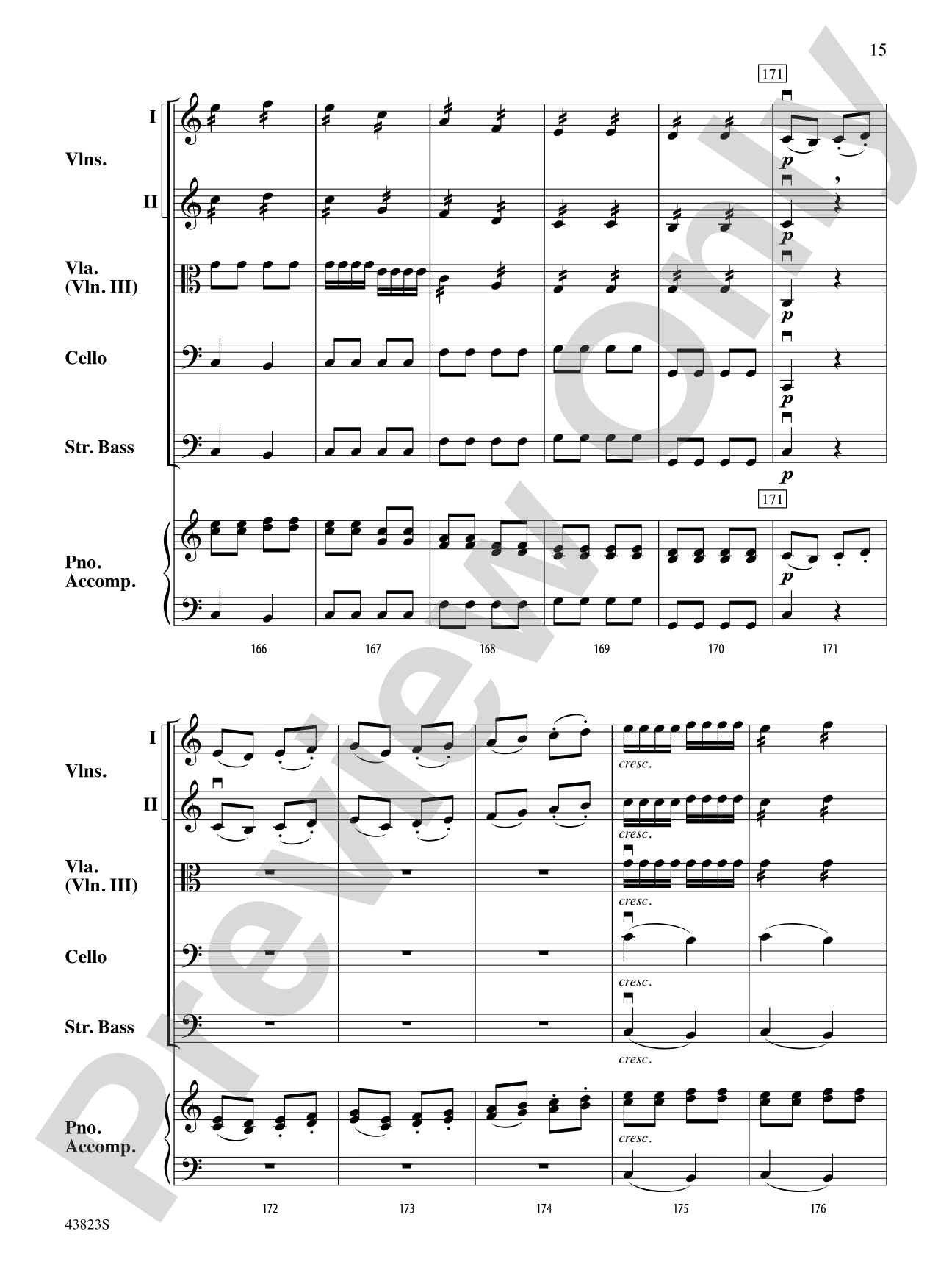 Symphony No. 3: String Orchestra Conductor Score & Parts