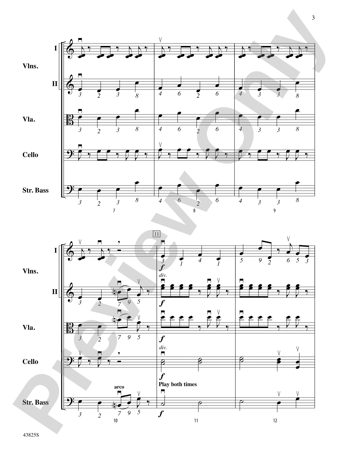 Pi Tunes: String Orchestra Conductor Score & Parts