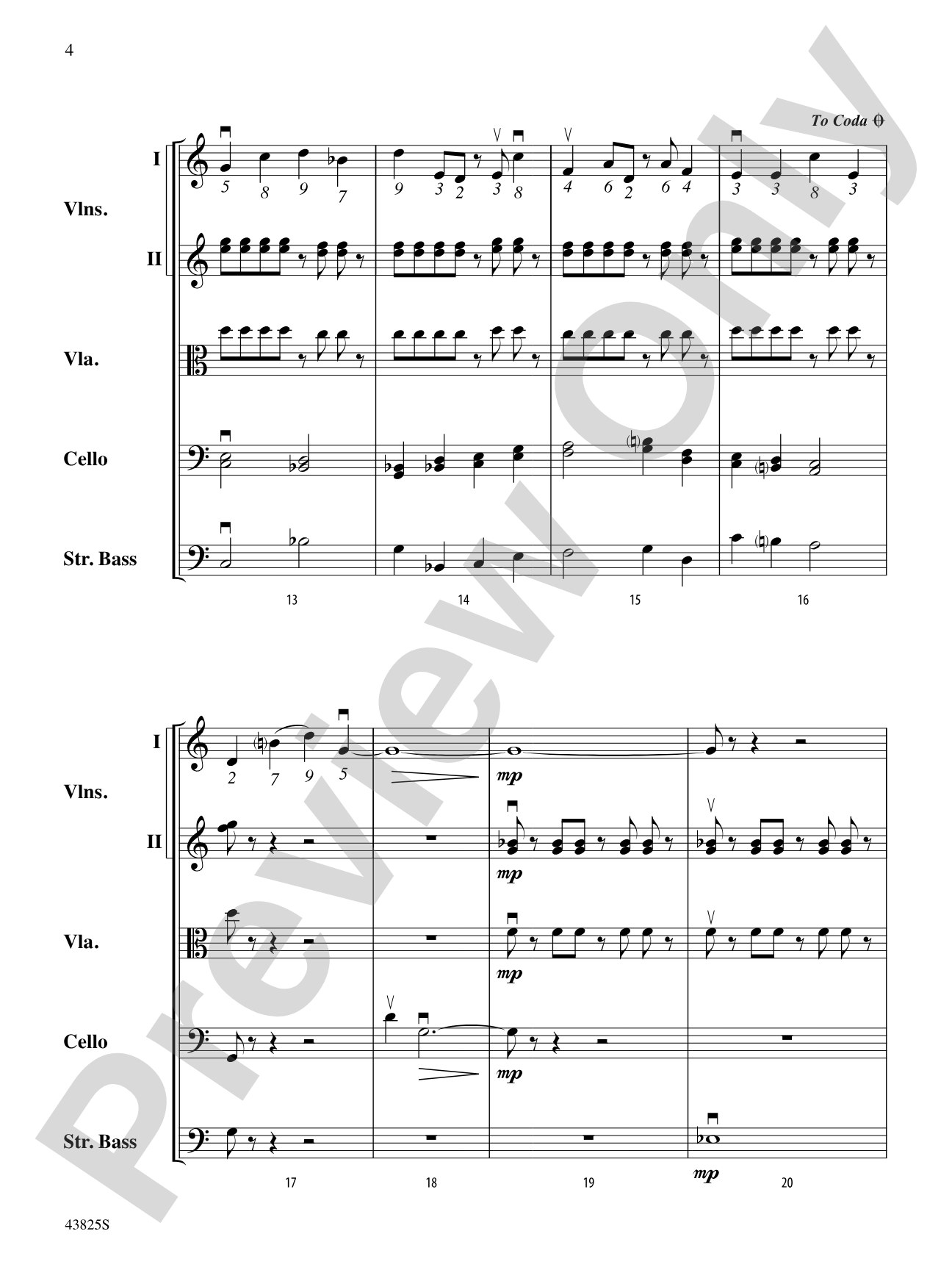 Pi Tunes: String Orchestra Conductor Score & Parts