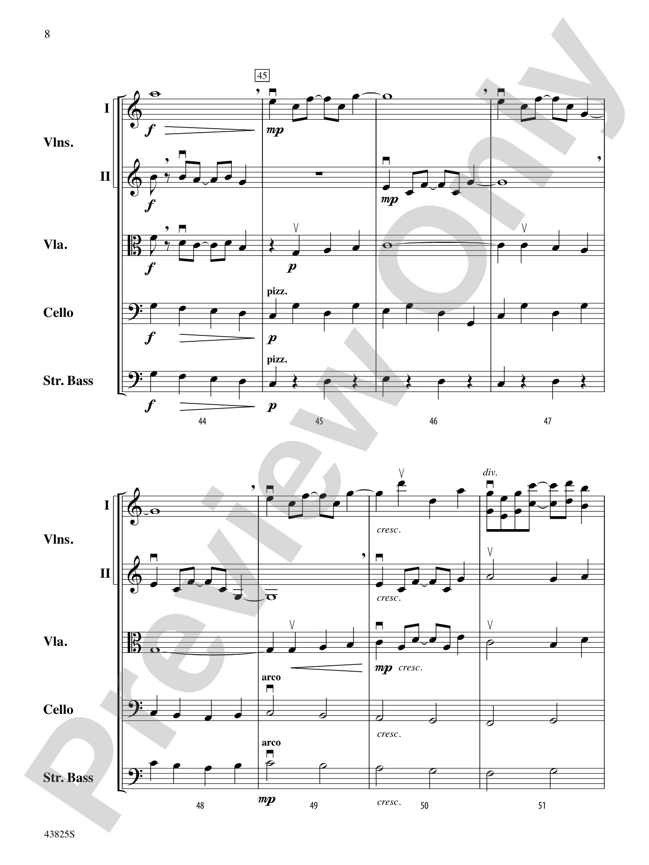 Pi Tunes: String Orchestra Conductor Score & Parts