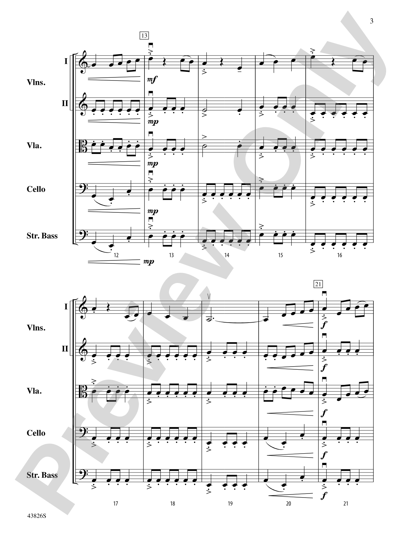 Iroquois Journey: String Orchestra Conductor Score & Parts