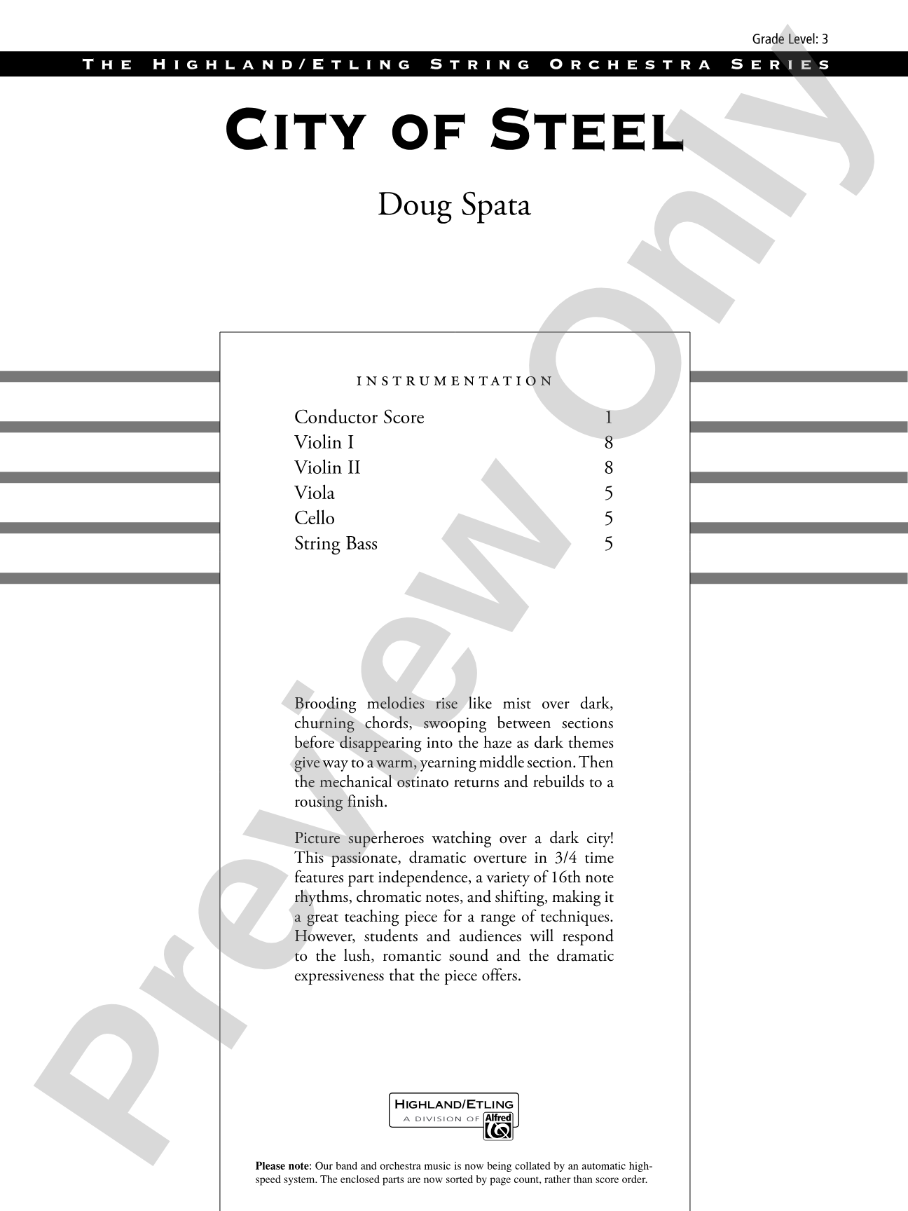 City of Steel: Score