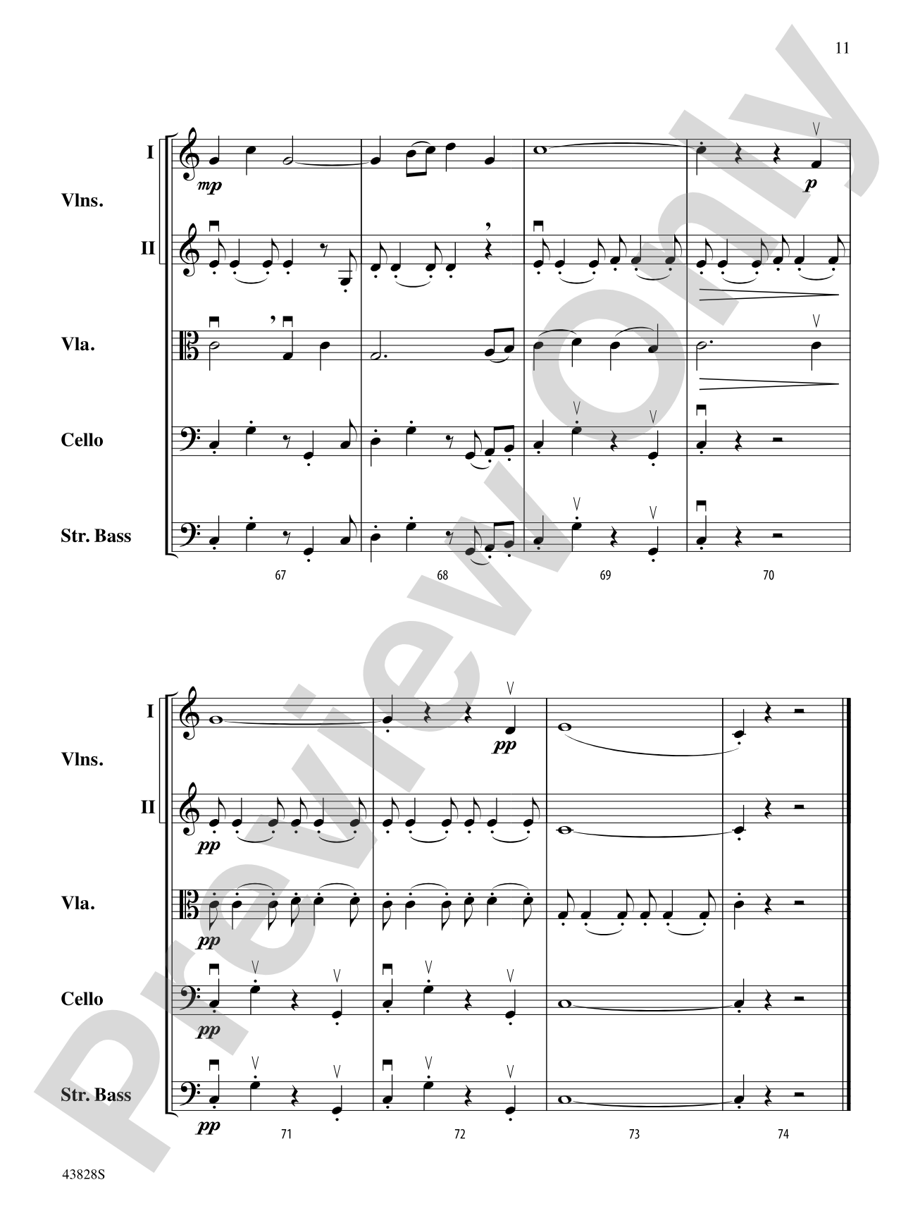 Ciao, Italia: String Orchestra Conductor Score & Parts