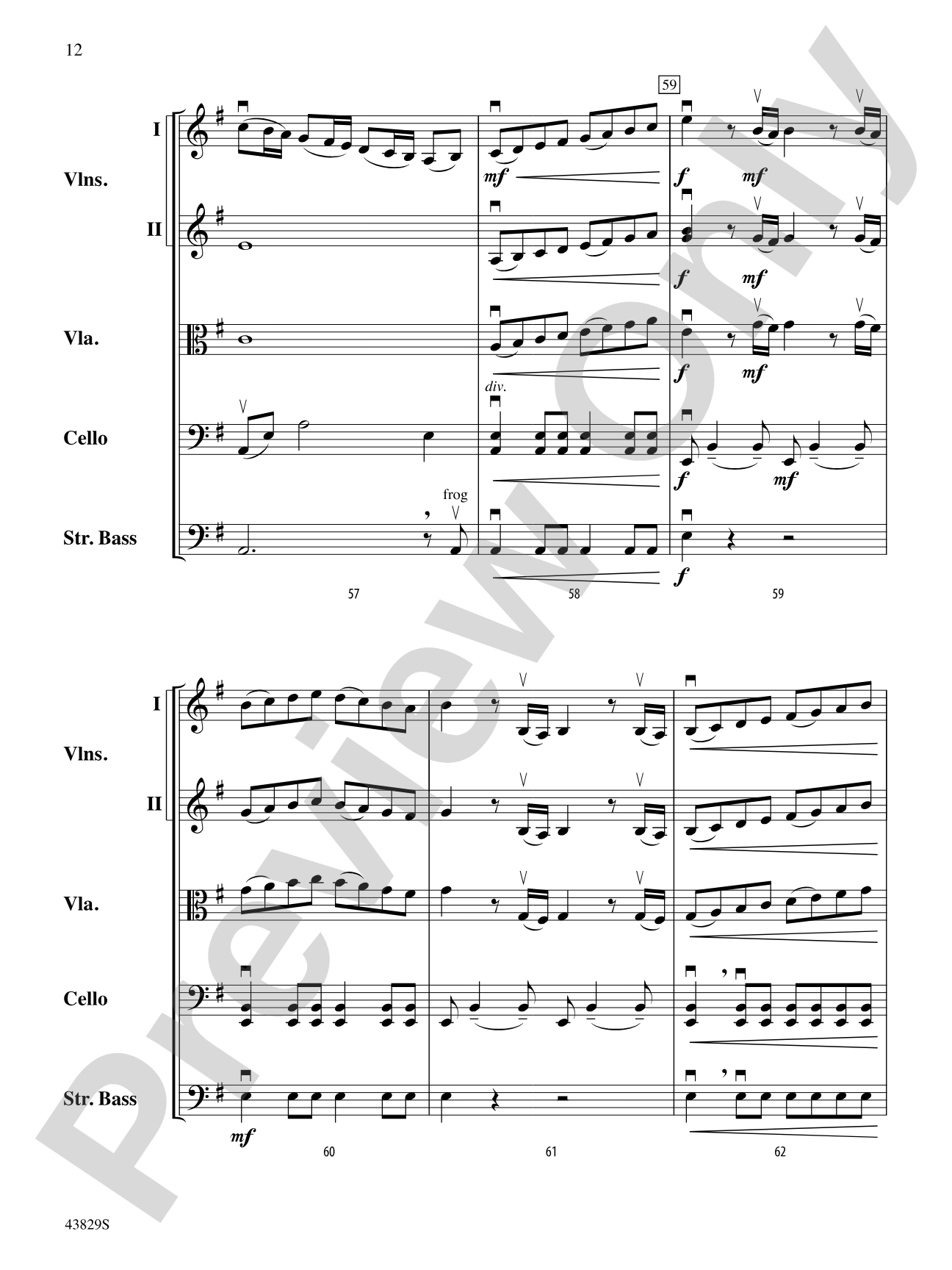 Matador: String Orchestra Conductor Score & Parts