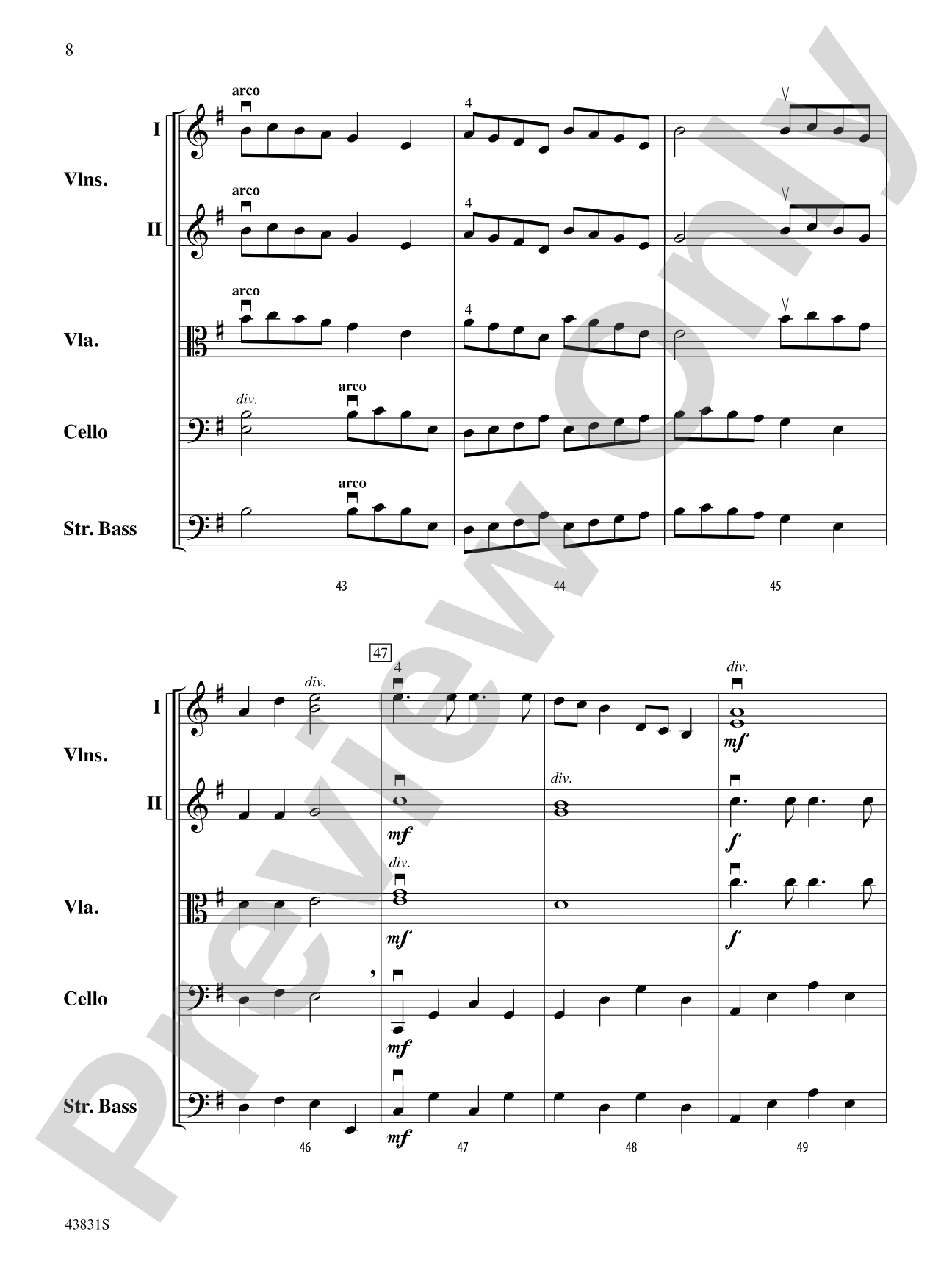 Dinosaur Dig: String Orchestra Conductor Score & Parts