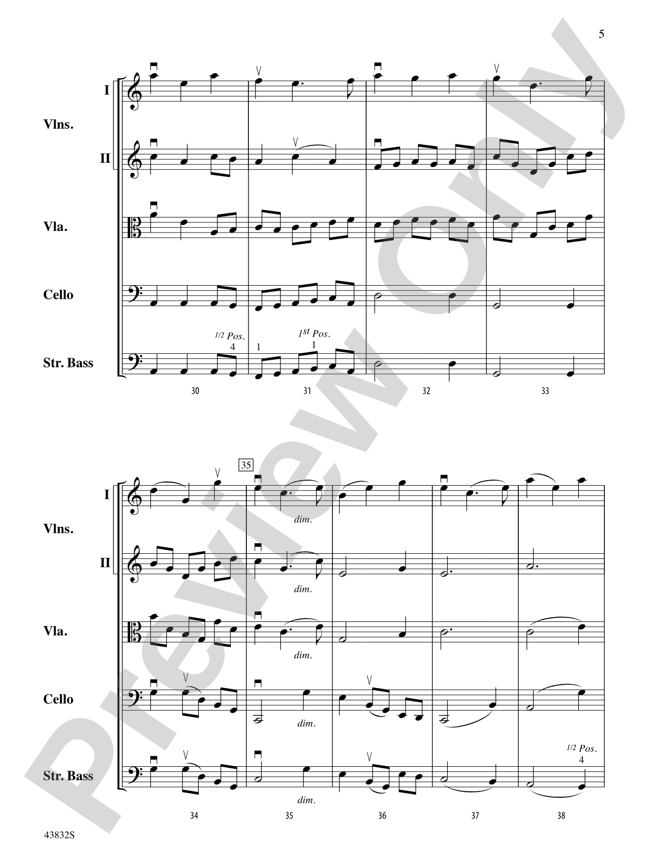 The Vanishing Willows: String Orchestra Conductor Score & Parts
