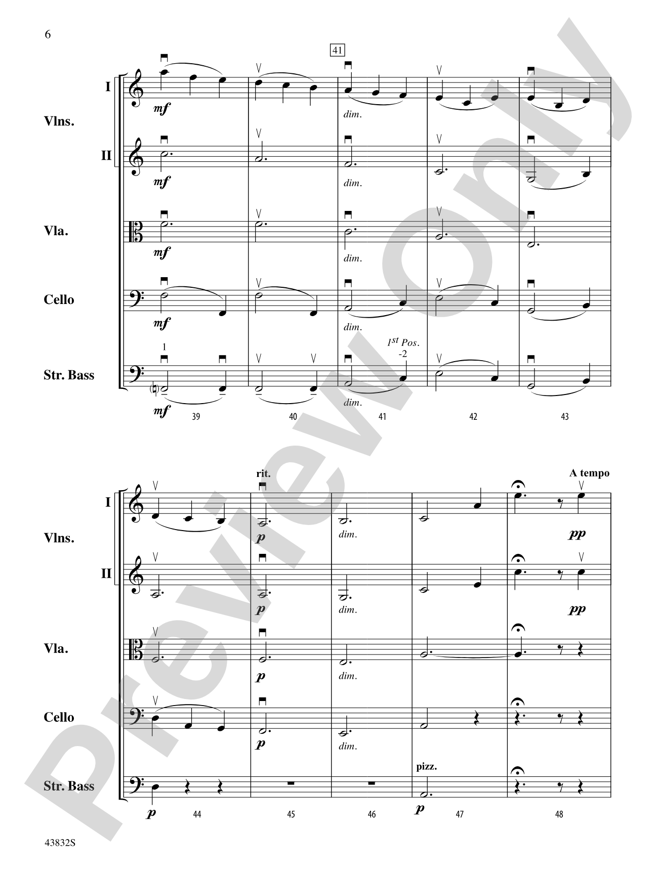 The Vanishing Willows: String Orchestra Conductor Score & Parts