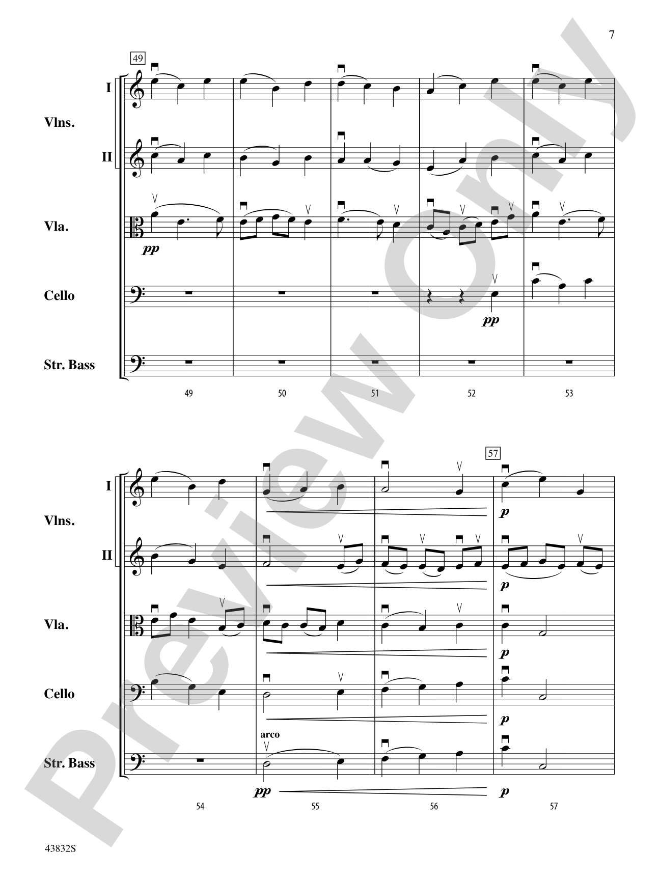 The Vanishing Willows: String Orchestra Conductor Score & Parts