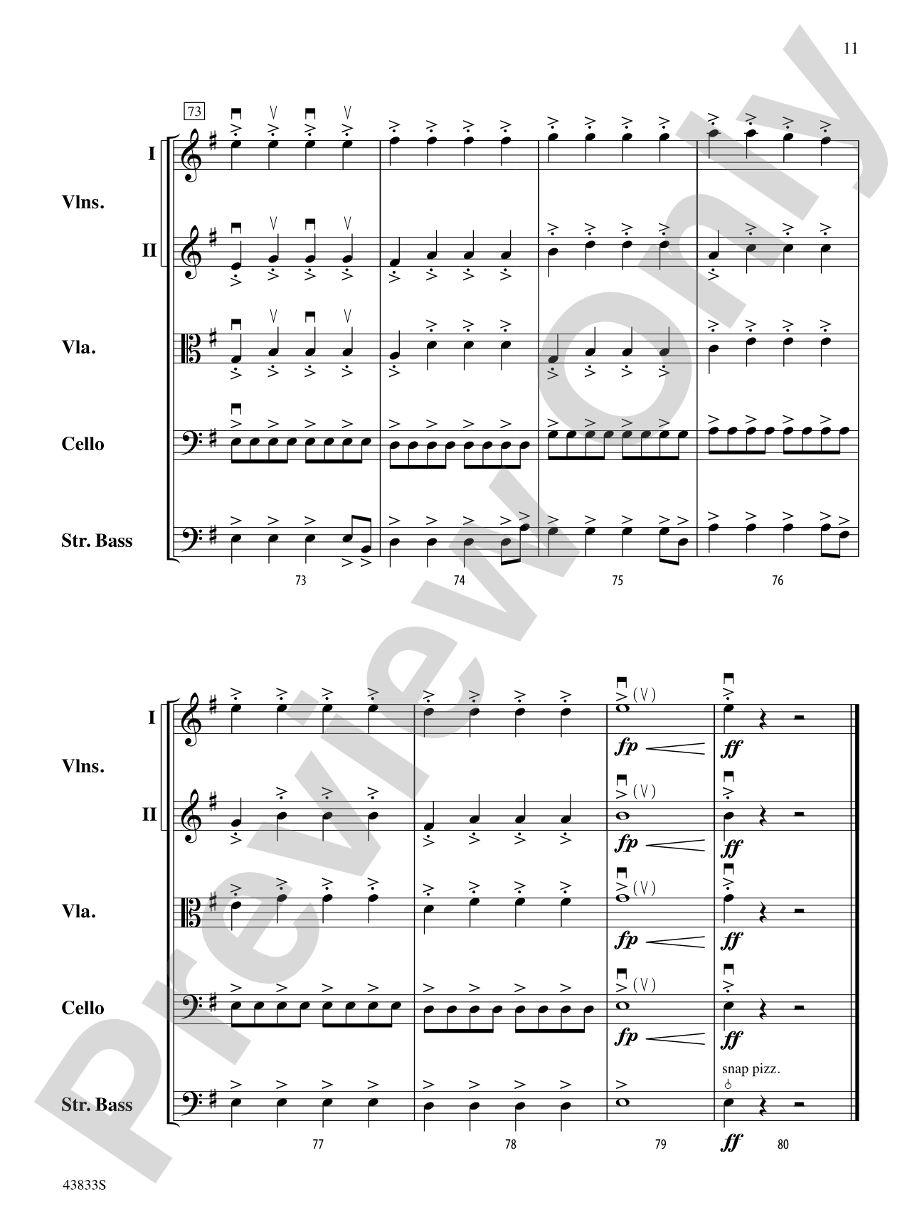 Pirate's Code: String Orchestra Conductor Score & Parts