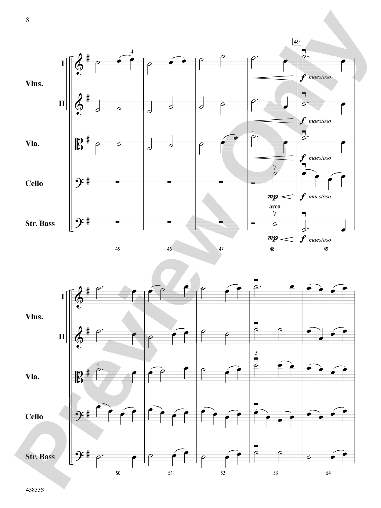 Pirate's Code: String Orchestra Conductor Score & Parts