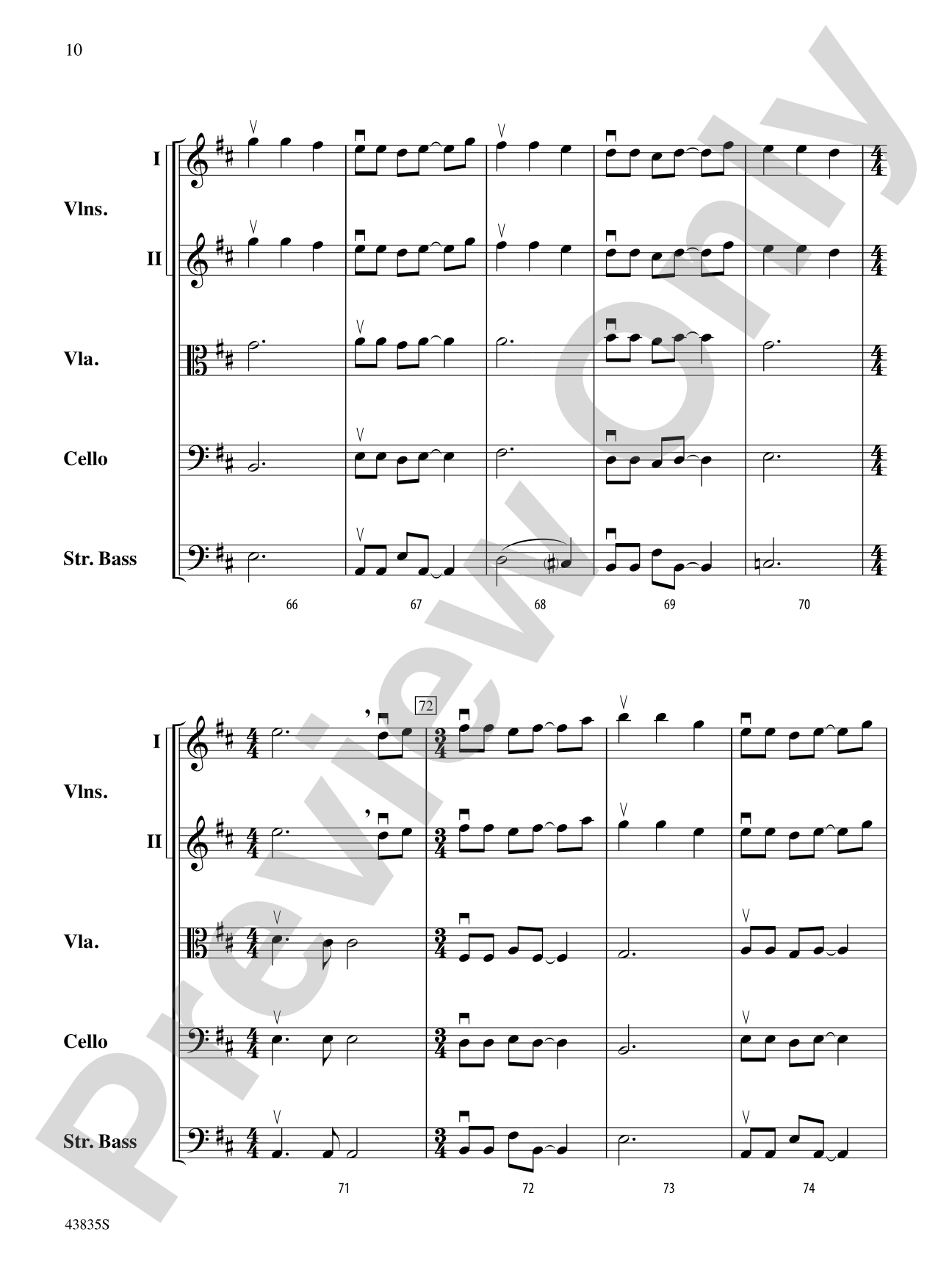 Dolce and Dance: String Orchestra Conductor Score & Parts