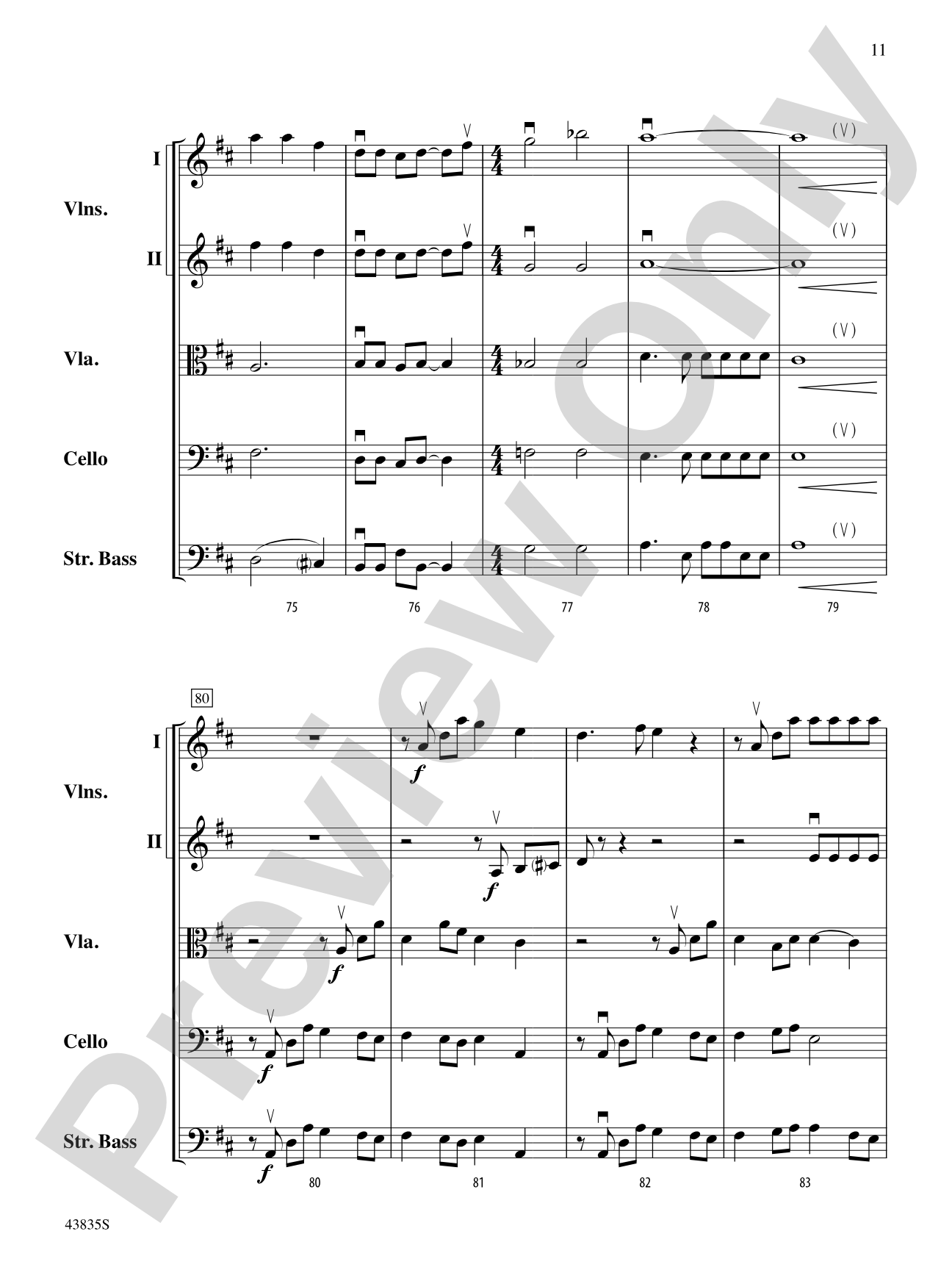 Dolce and Dance: String Orchestra Conductor Score & Parts