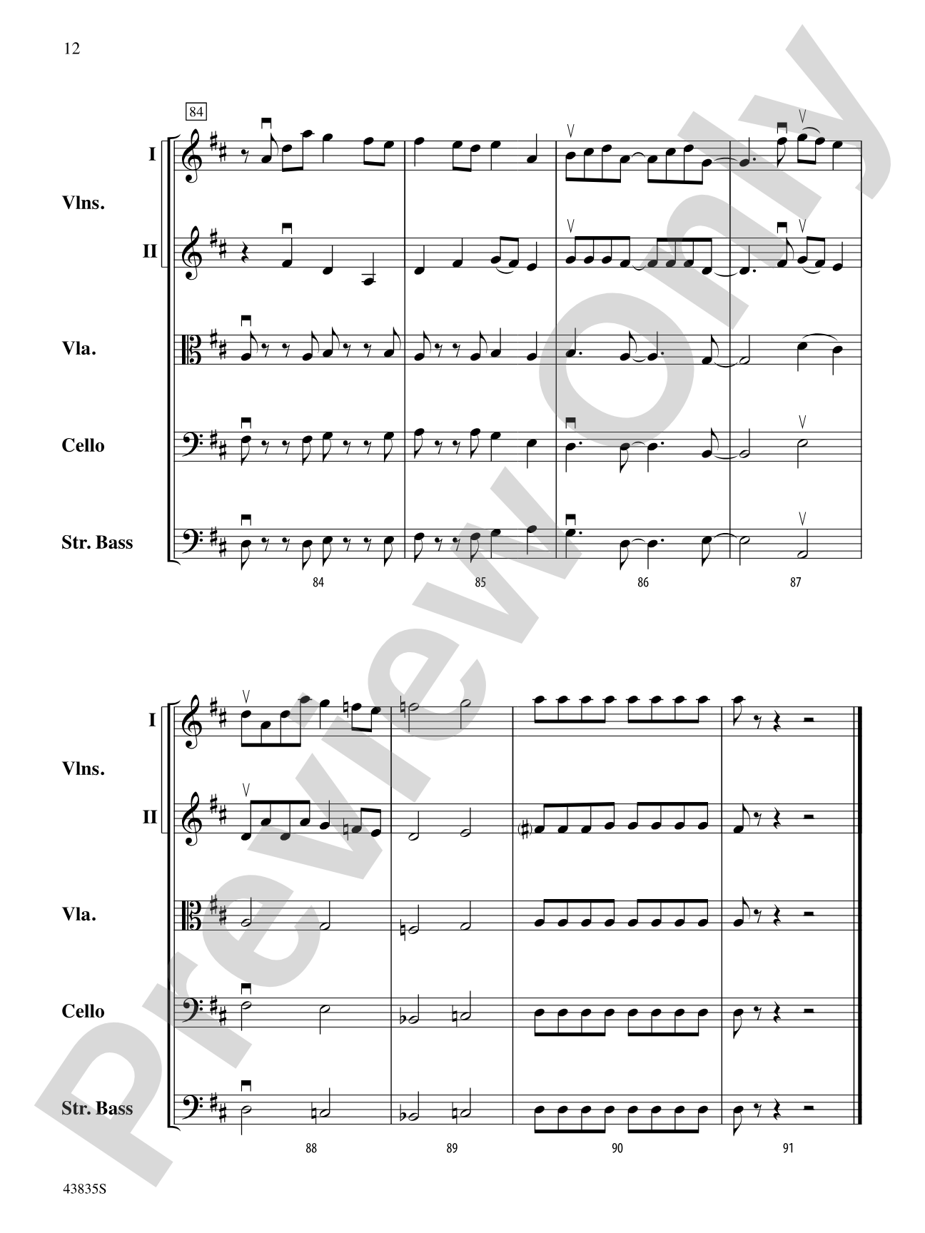 Dolce and Dance: String Orchestra Conductor Score & Parts