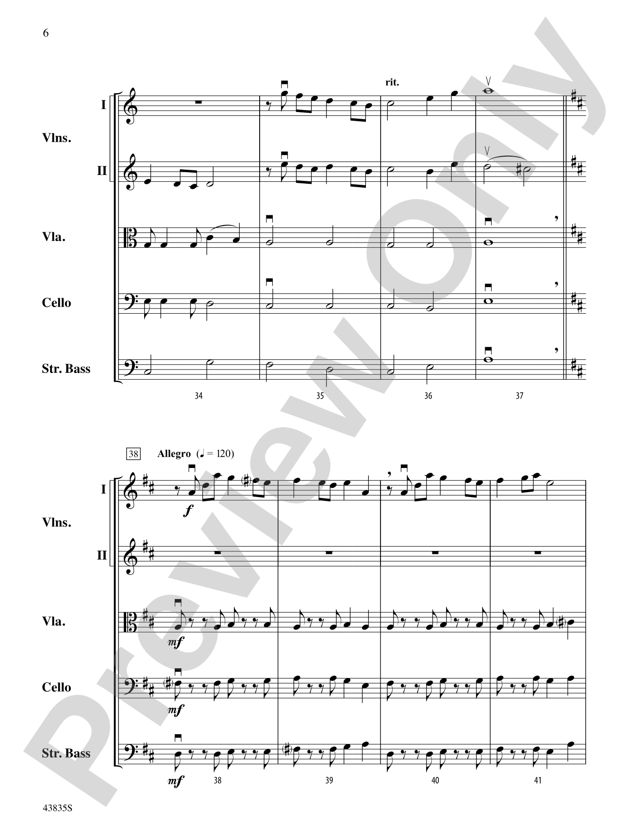 Dolce and Dance: String Orchestra Conductor Score & Parts