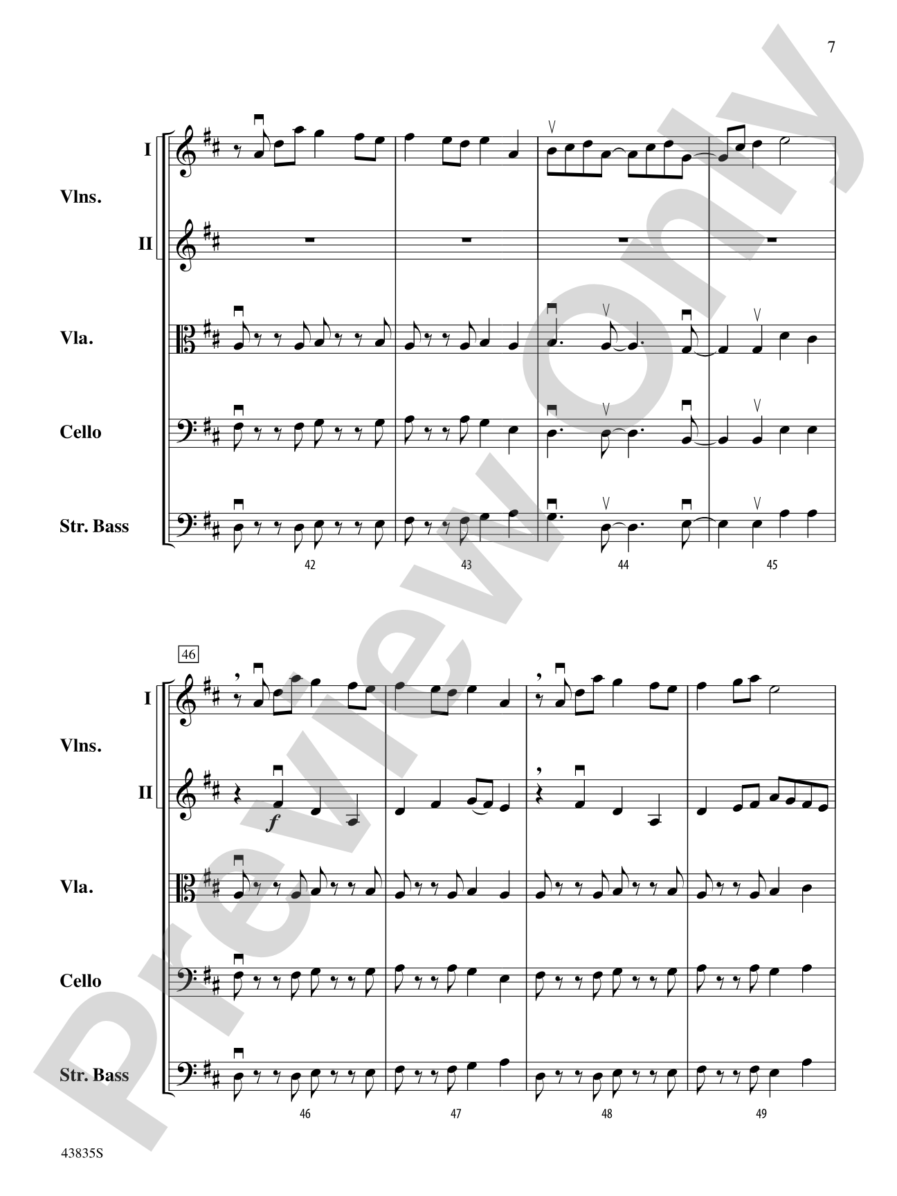 Dolce and Dance: String Orchestra Conductor Score & Parts