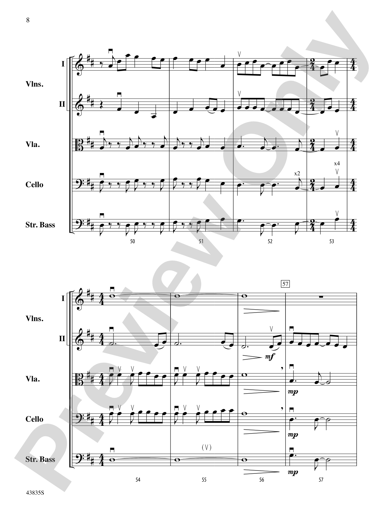 Dolce and Dance: String Orchestra Conductor Score & Parts