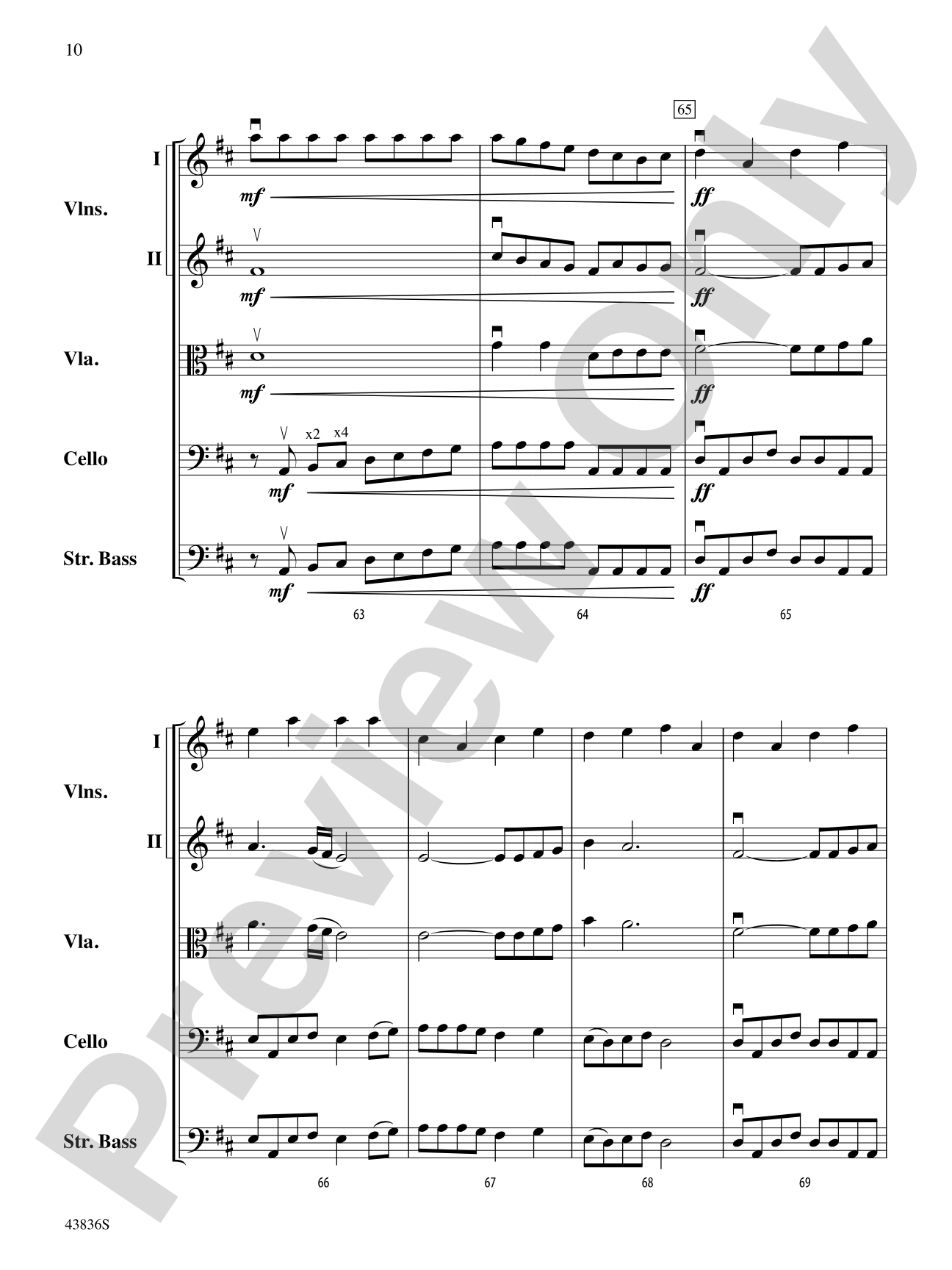 Tampa March: String Orchestra Conductor Score & Parts