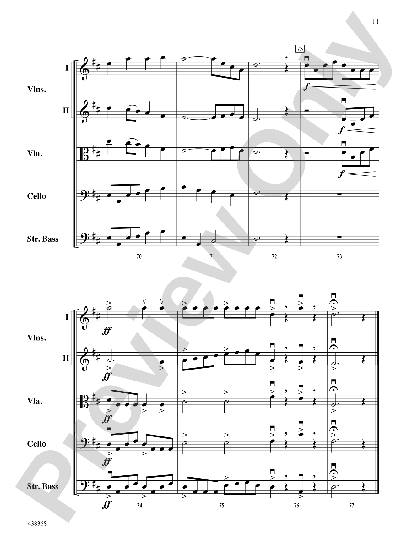Tampa March: String Orchestra Conductor Score & Parts