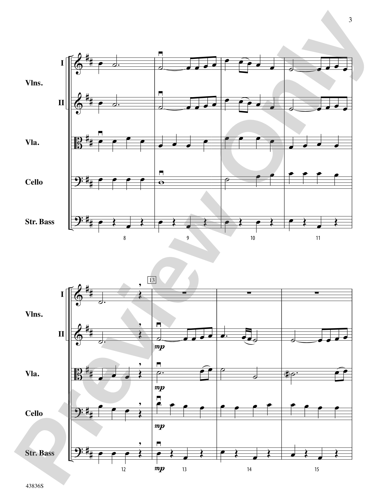 Tampa March: String Orchestra Conductor Score & Parts