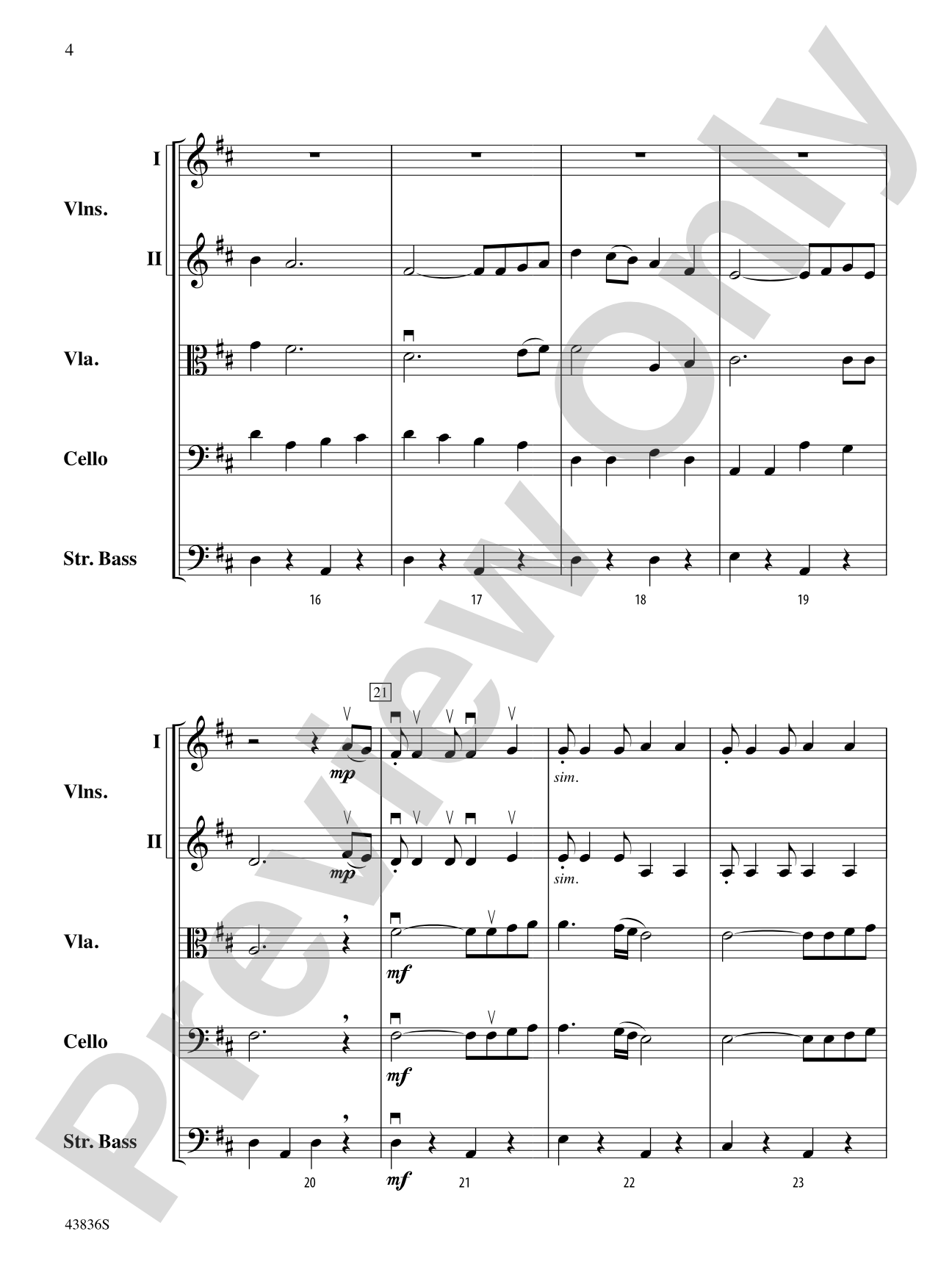 Tampa March: String Orchestra Conductor Score & Parts
