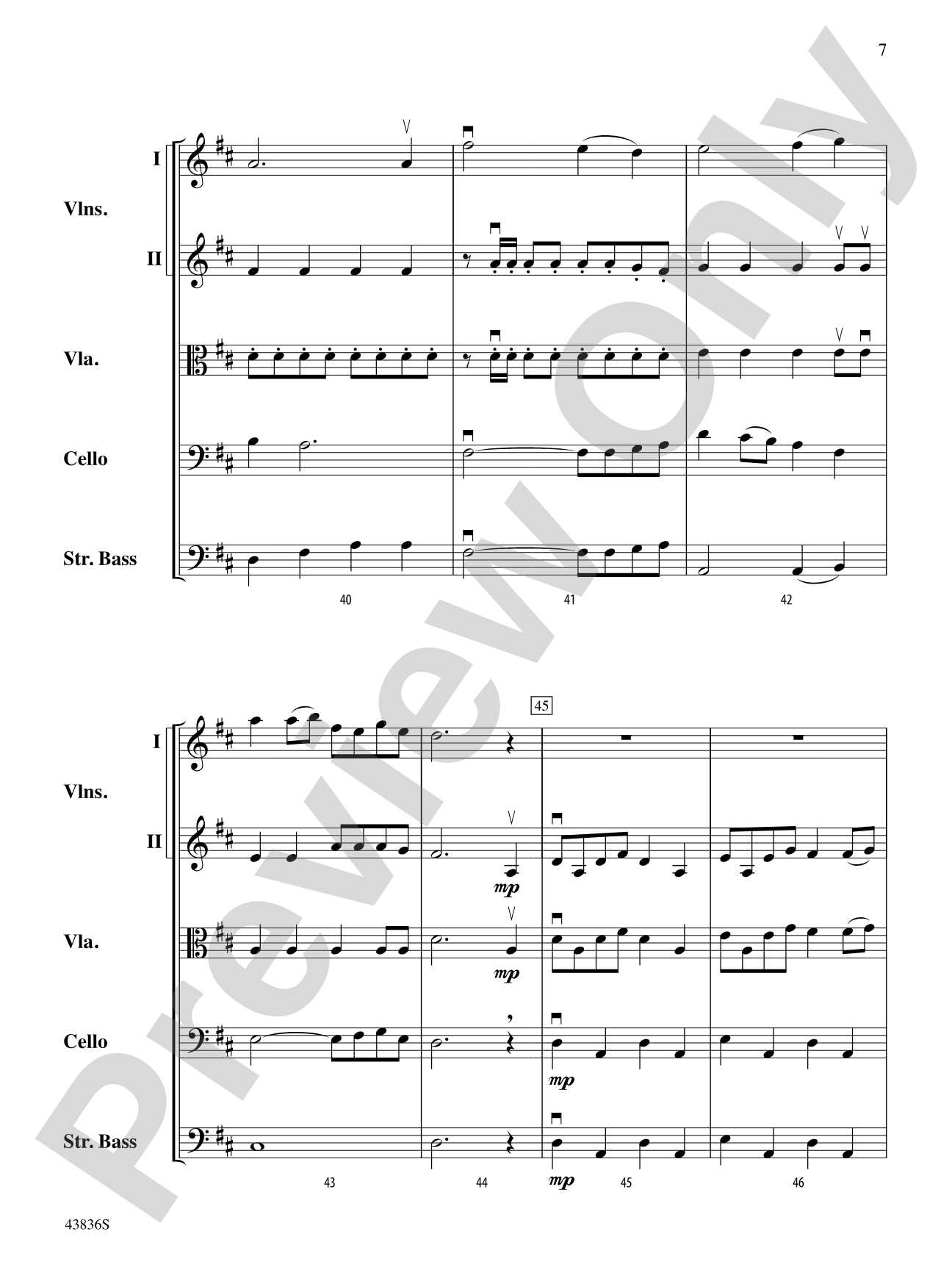 Tampa March: String Orchestra Conductor Score & Parts