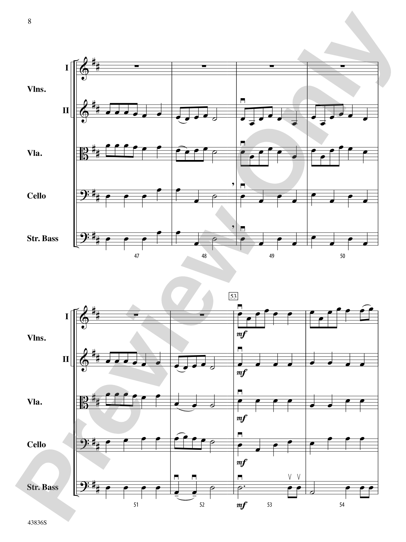 Tampa March: String Orchestra Conductor Score & Parts