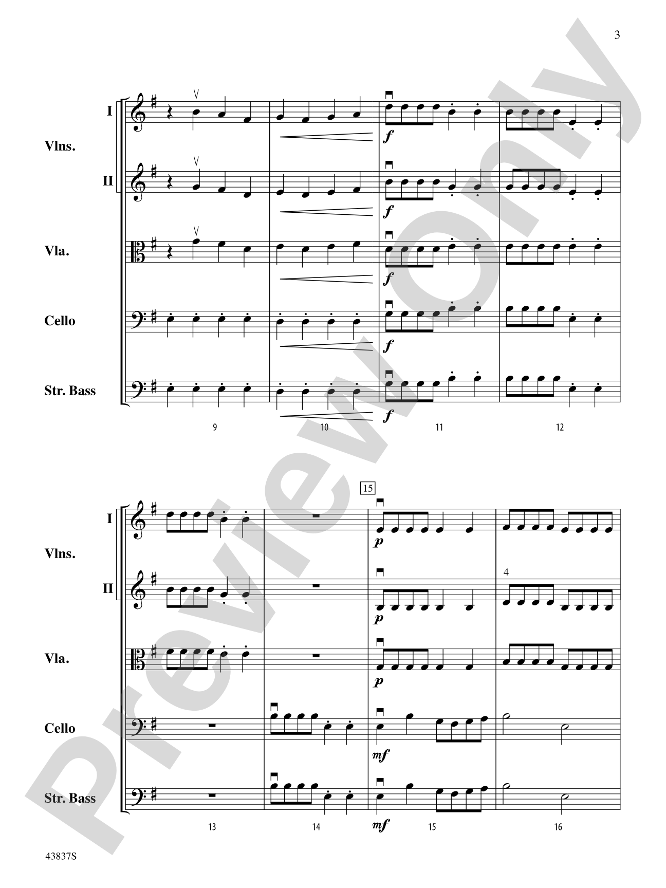 Sea Venture: String Orchestra Conductor Score & Parts