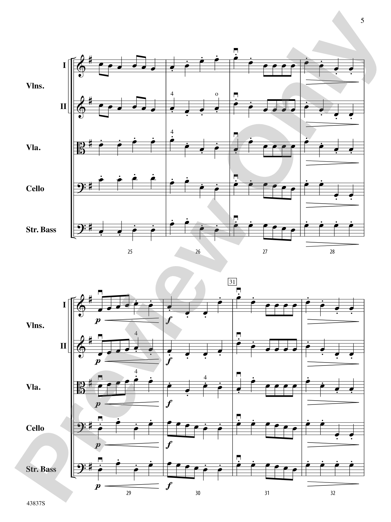 Sea Venture: String Orchestra Conductor Score & Parts
