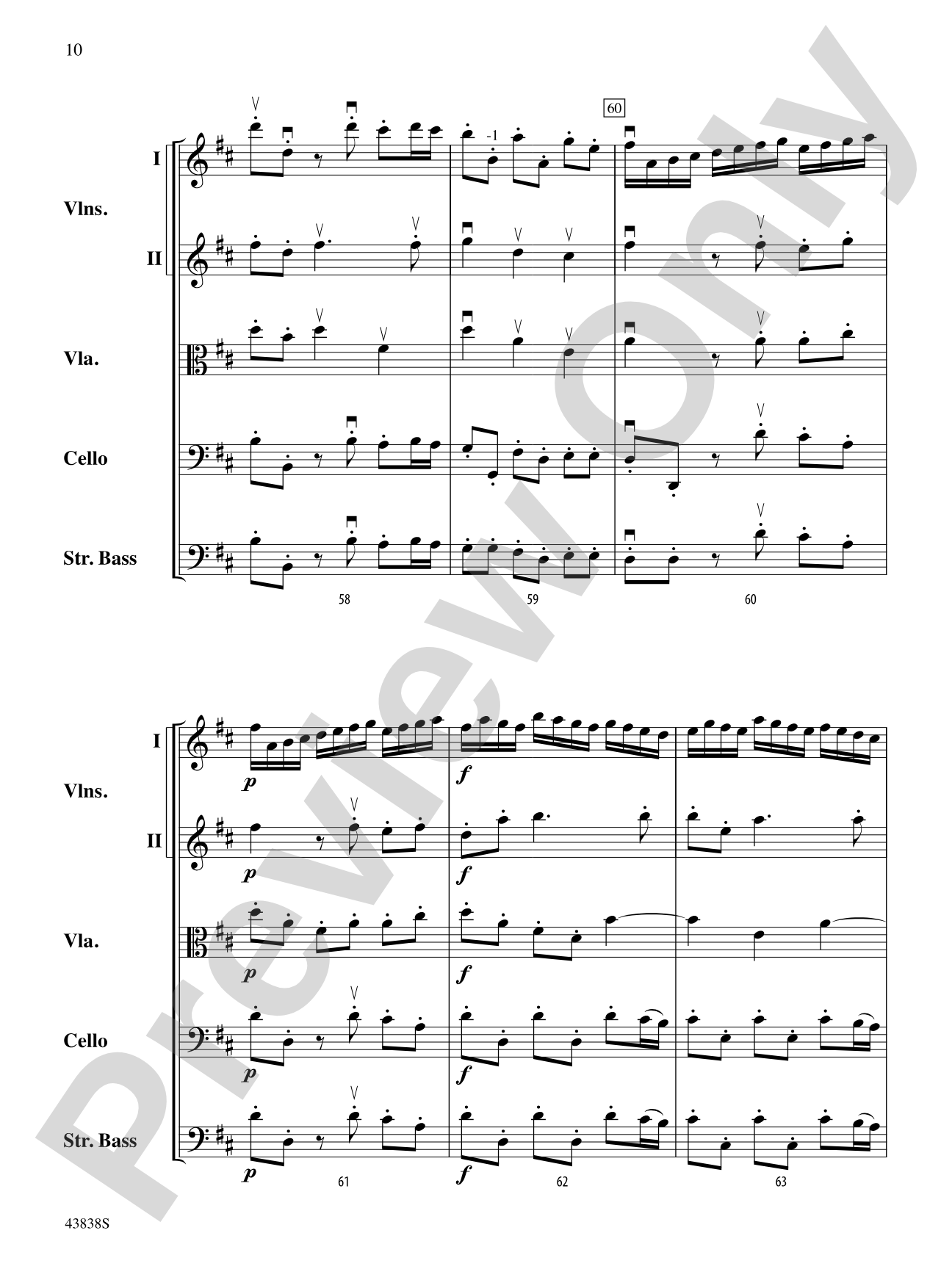 Royal Fireworks Overture: String Orchestra Conductor Score & Parts