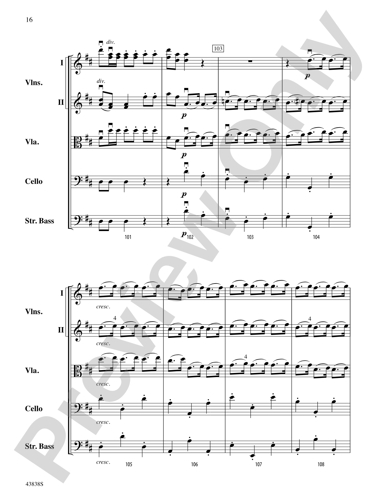 Royal Fireworks Overture: String Orchestra Conductor Score & Parts