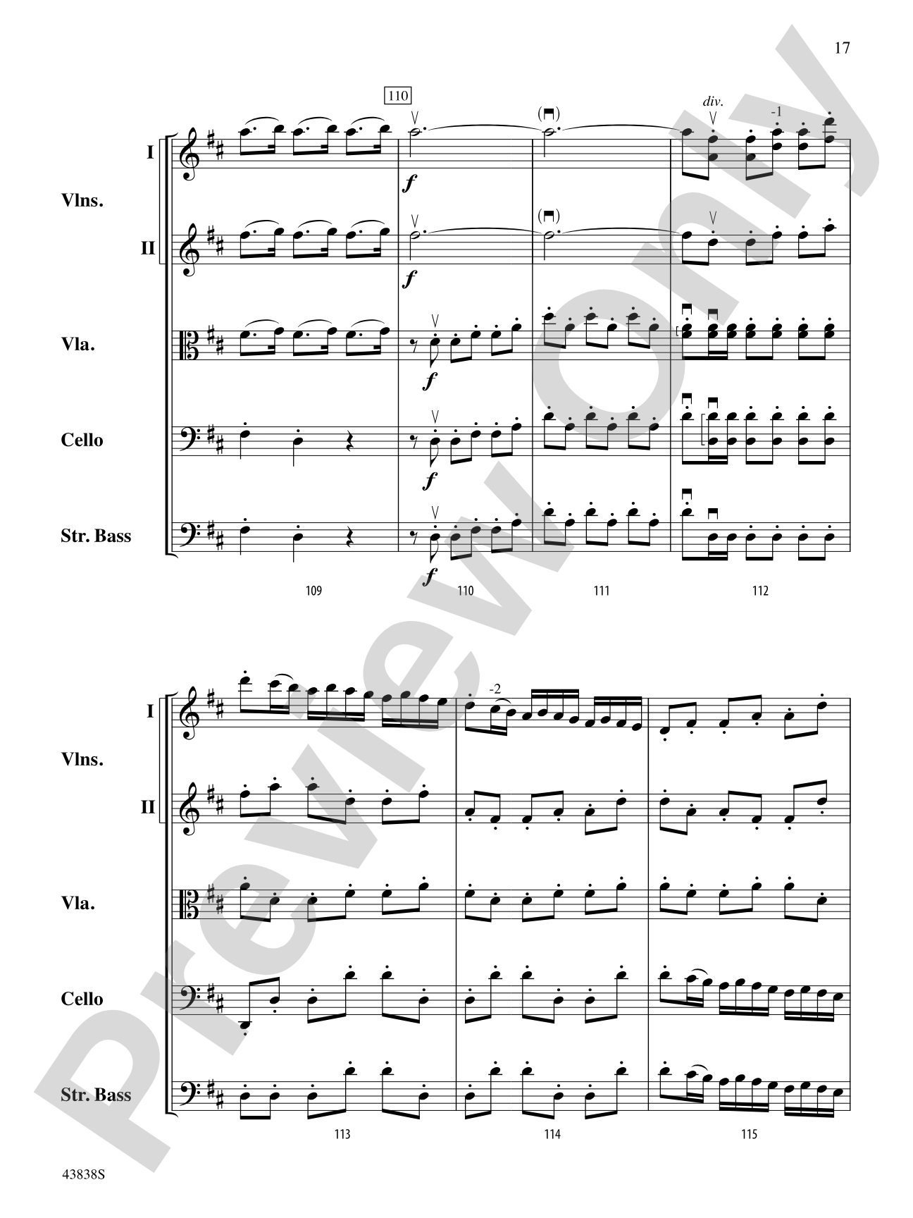 Royal Fireworks Overture: String Orchestra Conductor Score & Parts