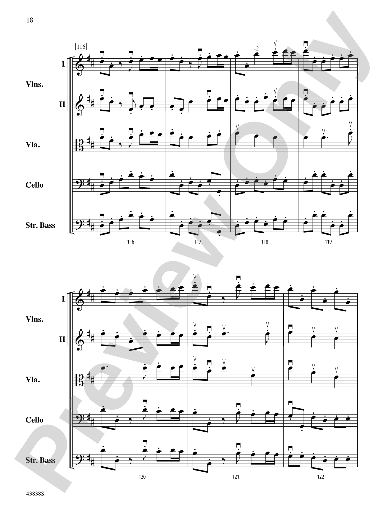 Royal Fireworks Overture: String Orchestra Conductor Score & Parts