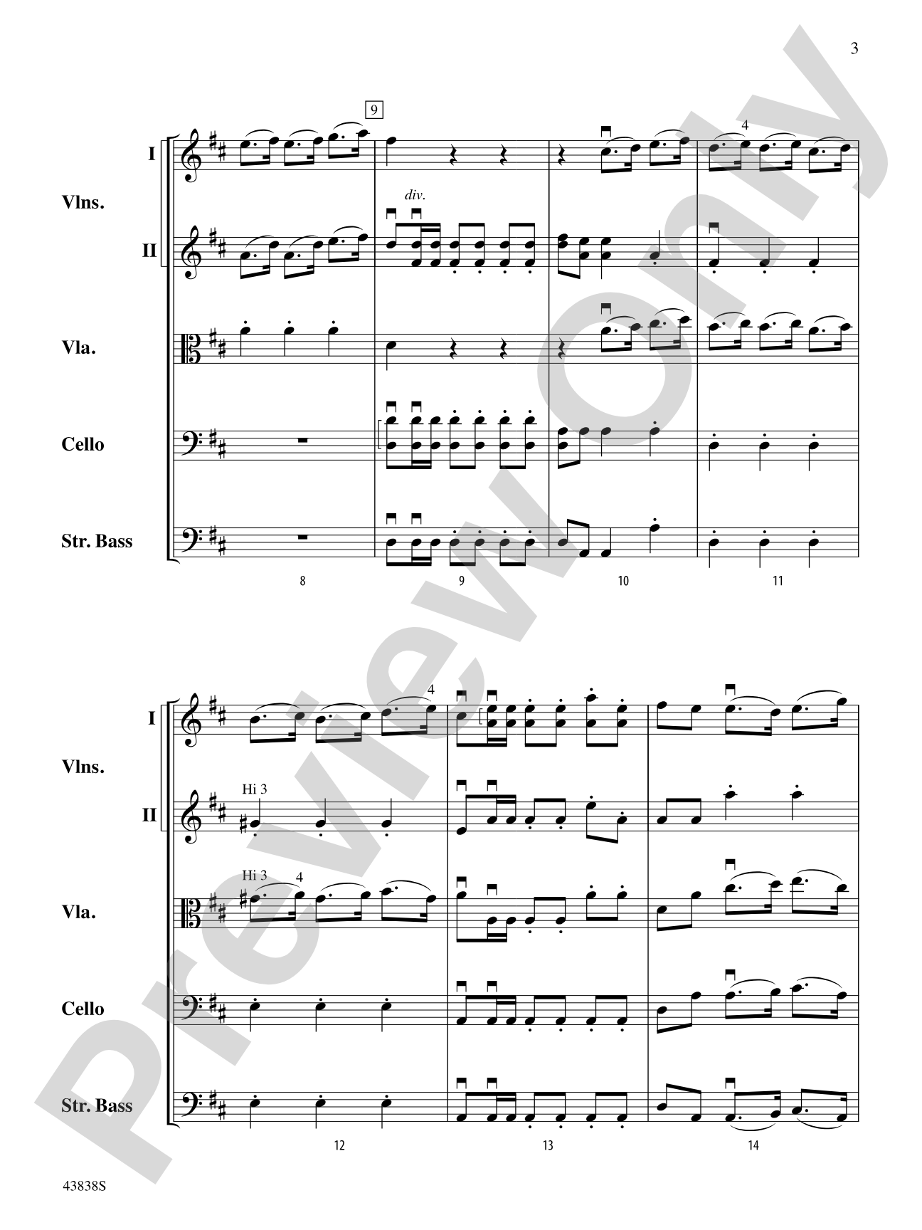 Royal Fireworks Overture: String Orchestra Conductor Score & Parts
