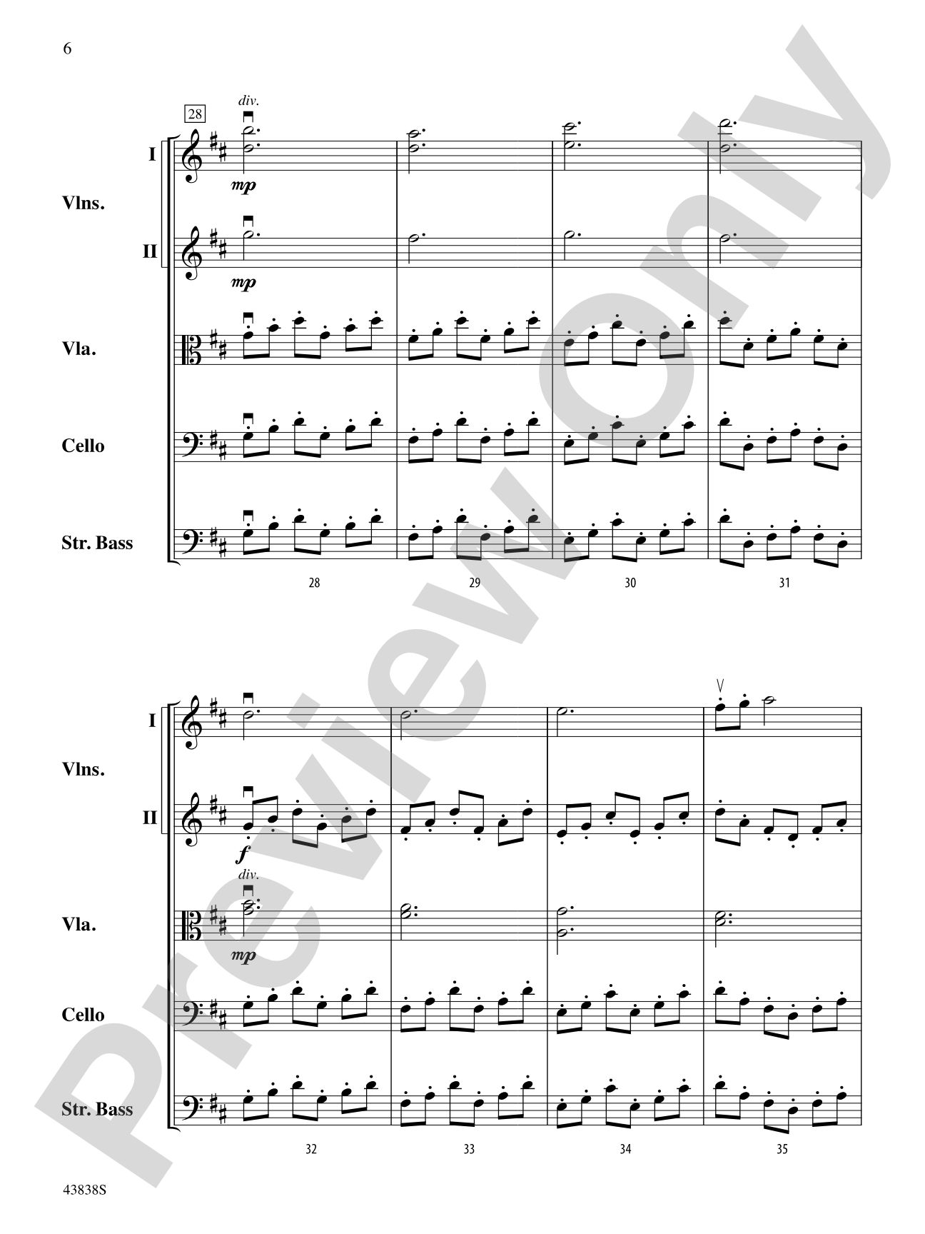 Royal Fireworks Overture: String Orchestra Conductor Score & Parts