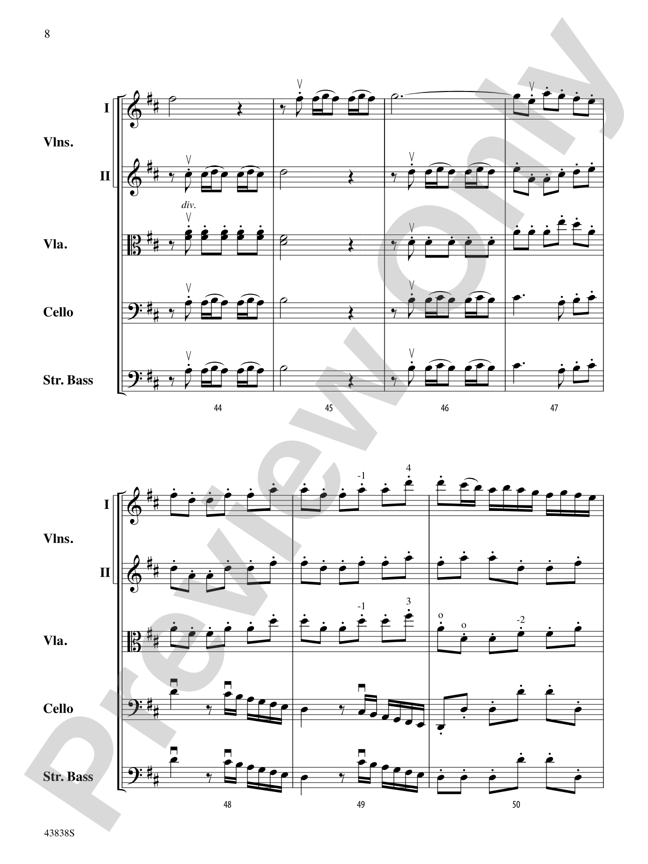 Royal Fireworks Overture: String Orchestra Conductor Score & Parts