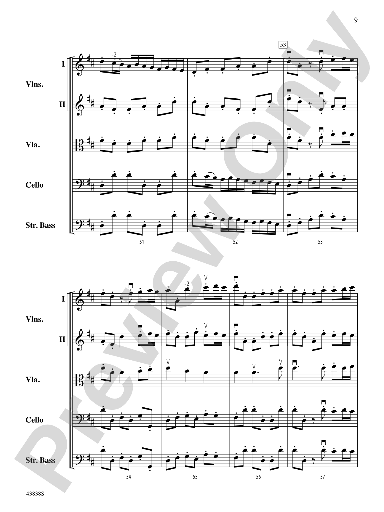 Royal Fireworks Overture: String Orchestra Conductor Score & Parts