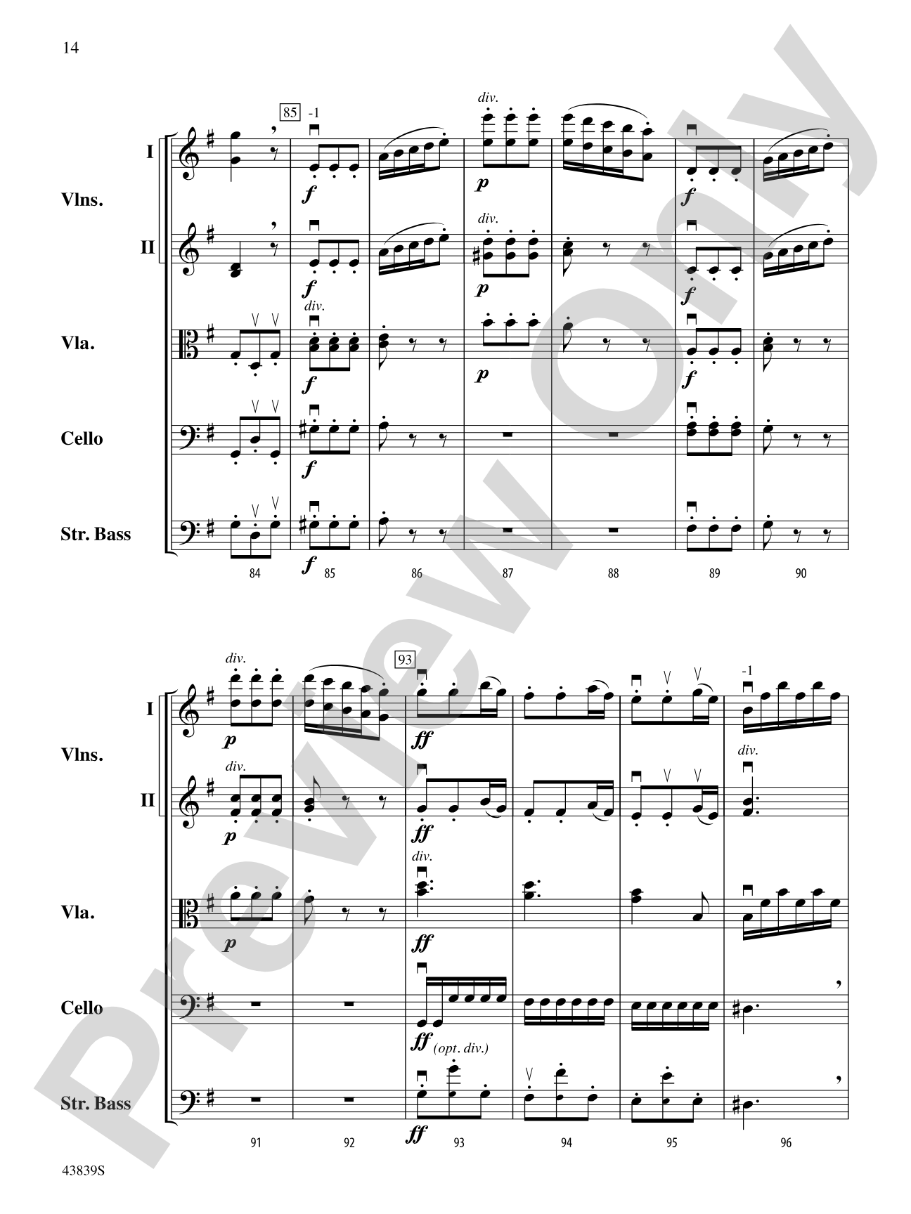 Mozartiana: String Orchestra Conductor Score & Parts