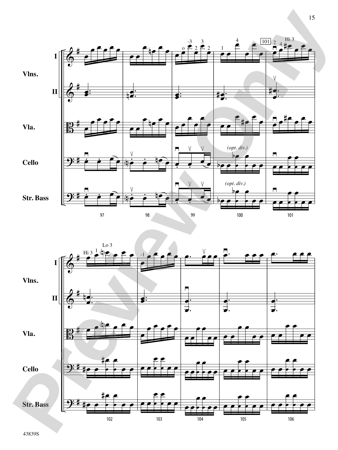 Mozartiana: String Orchestra Conductor Score & Parts