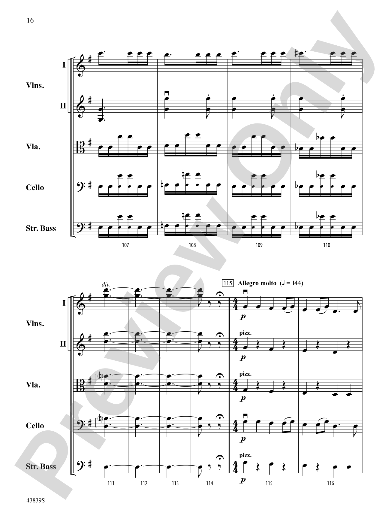 Mozartiana: String Orchestra Conductor Score & Parts