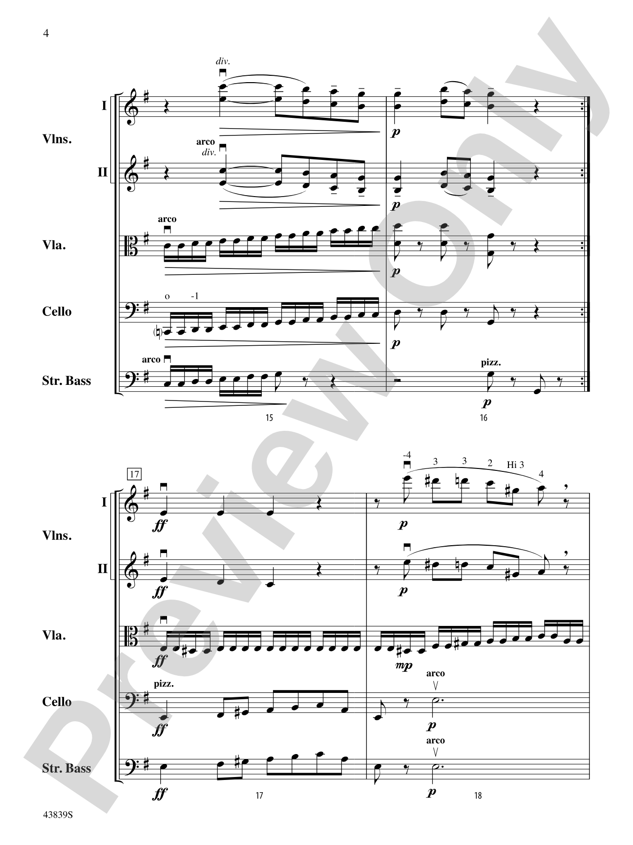 Mozartiana: String Orchestra Conductor Score & Parts
