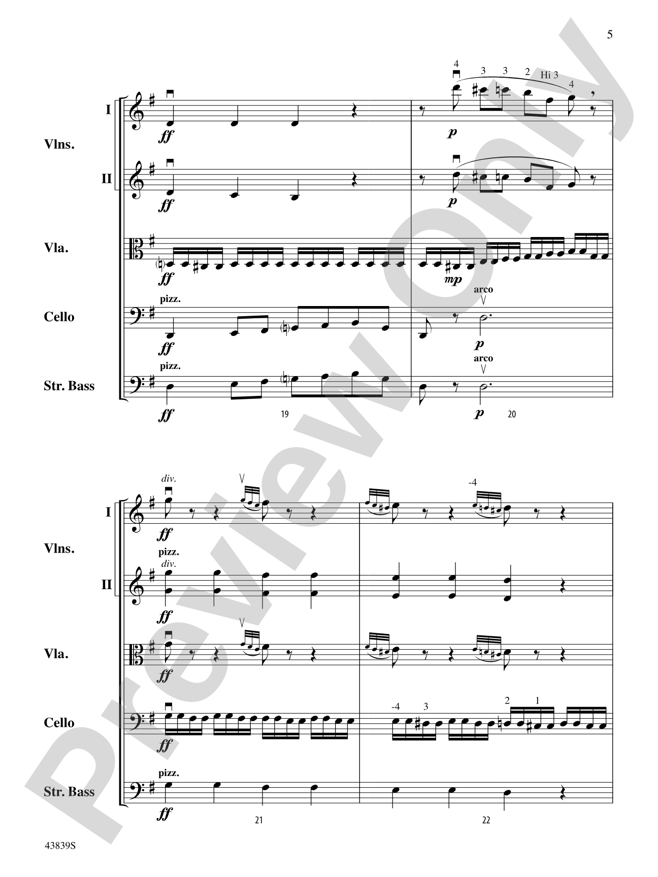 Mozartiana: String Orchestra Conductor Score & Parts