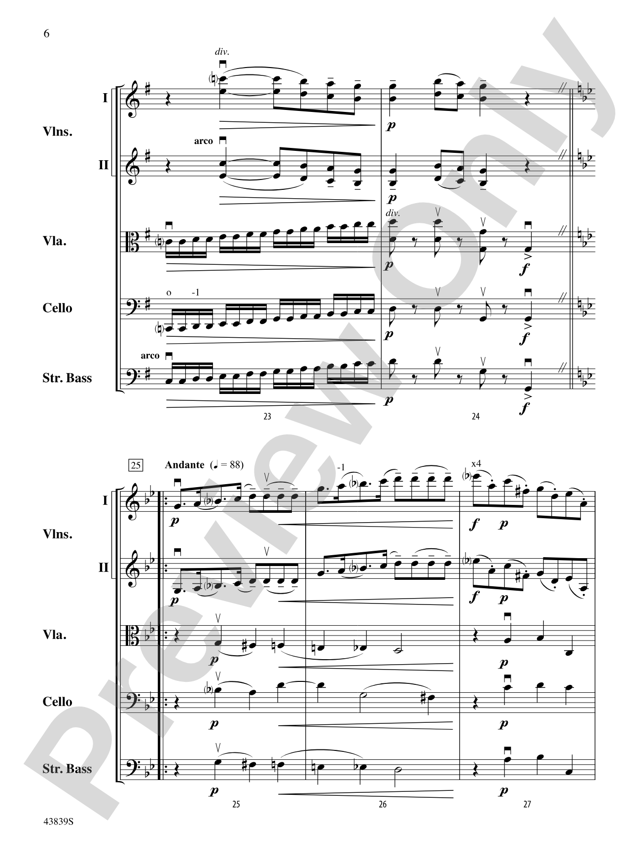 Mozartiana: String Orchestra Conductor Score & Parts