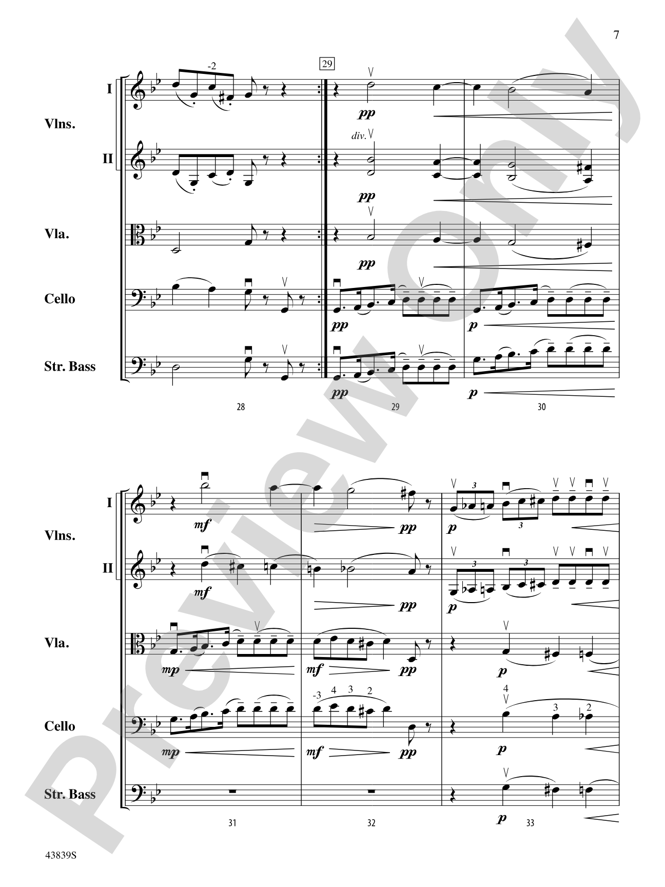 Mozartiana: String Orchestra Conductor Score & Parts