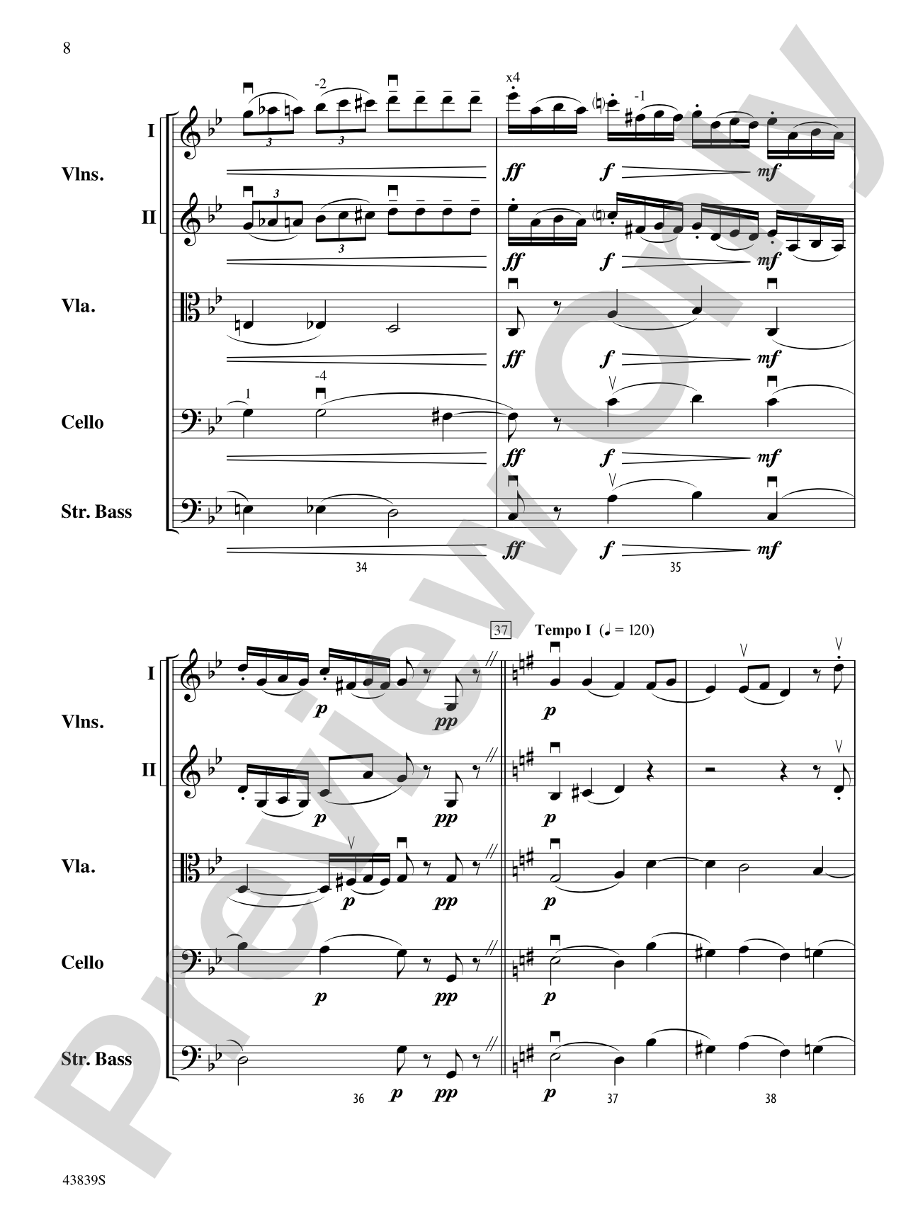 Mozartiana: String Orchestra Conductor Score & Parts