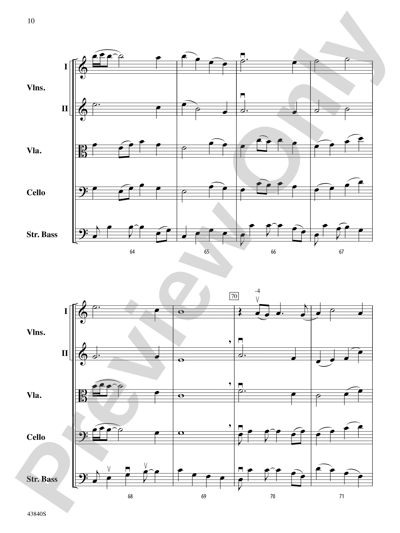 Mystère: String Orchestra Conductor Score & Parts