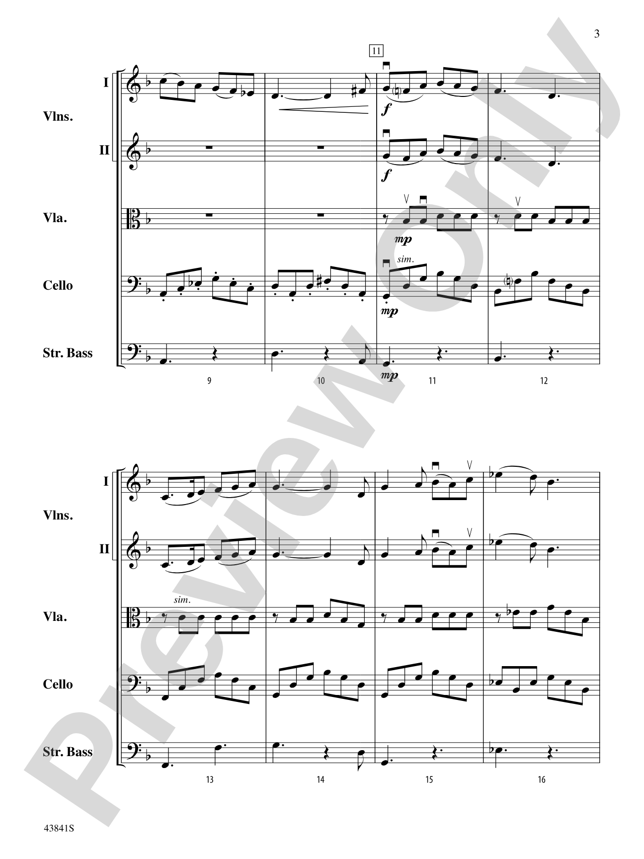 Scherzo for String Orchestra: String Orchestra Conductor Score & Parts